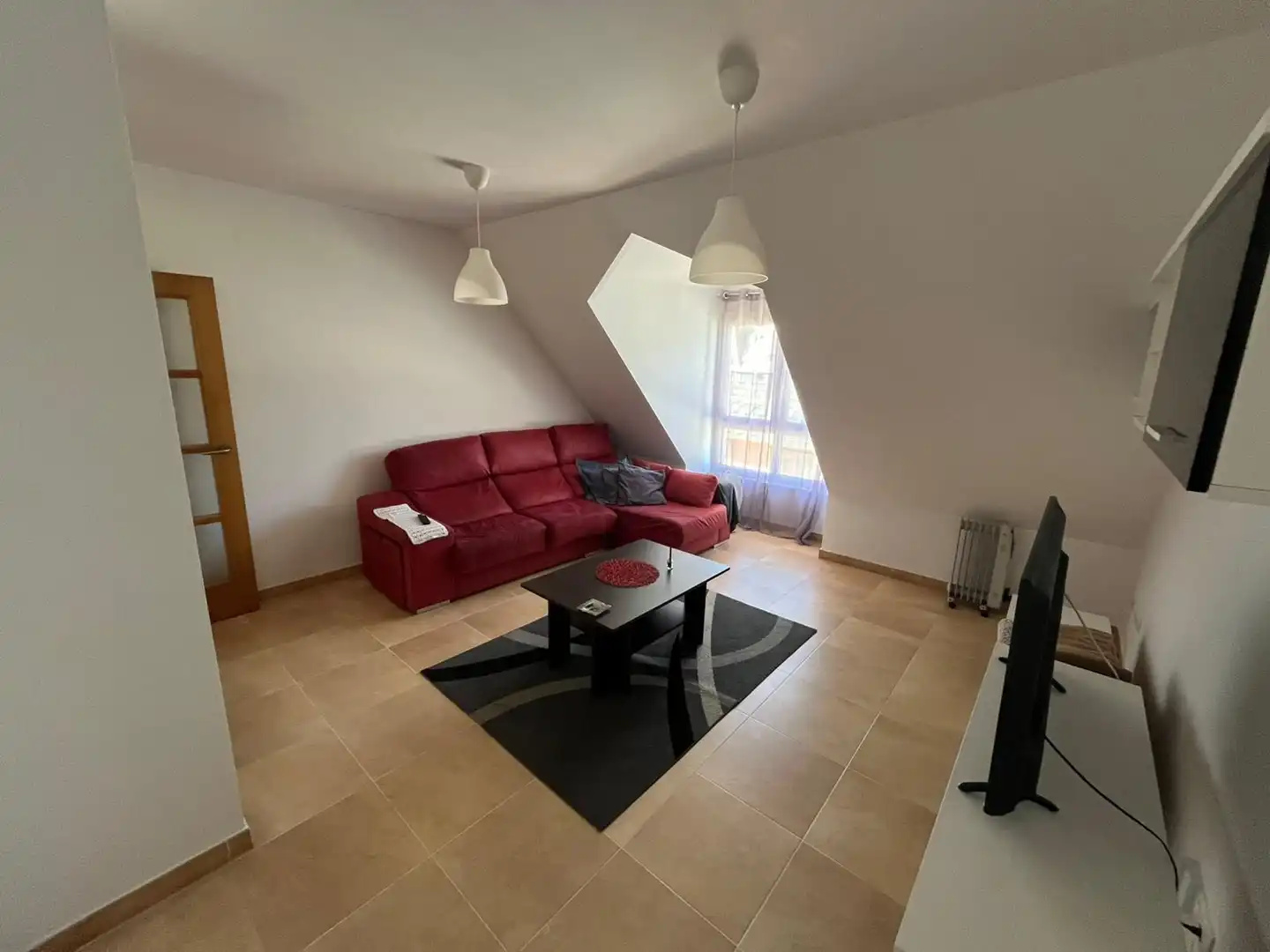 Sala de estar de Piso en venta en Cee con Calefacción, Trastero y Amueblado