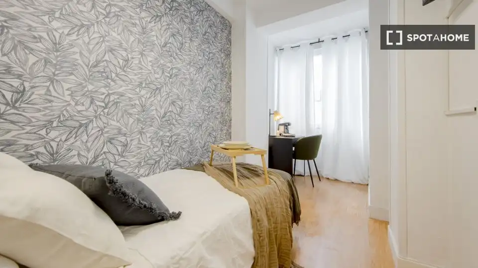 Habitación de Piso de alquiler en Madrid con Aire acondicionado, Calefacción y Amueblado