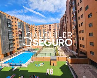 Exterior view of Flat to rent in  Madrid Capital  with Air Conditioner and Swimming Pool