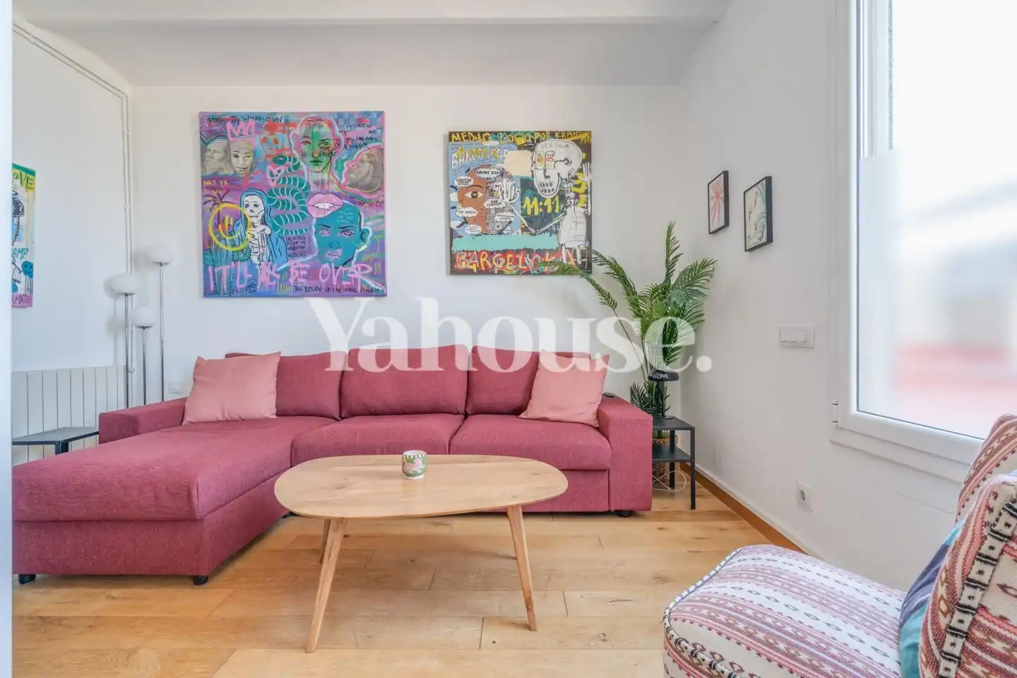 Sala d'estar de Àtic en venda en Barcelona amb Aire condicionat, Calefacció i Parquet