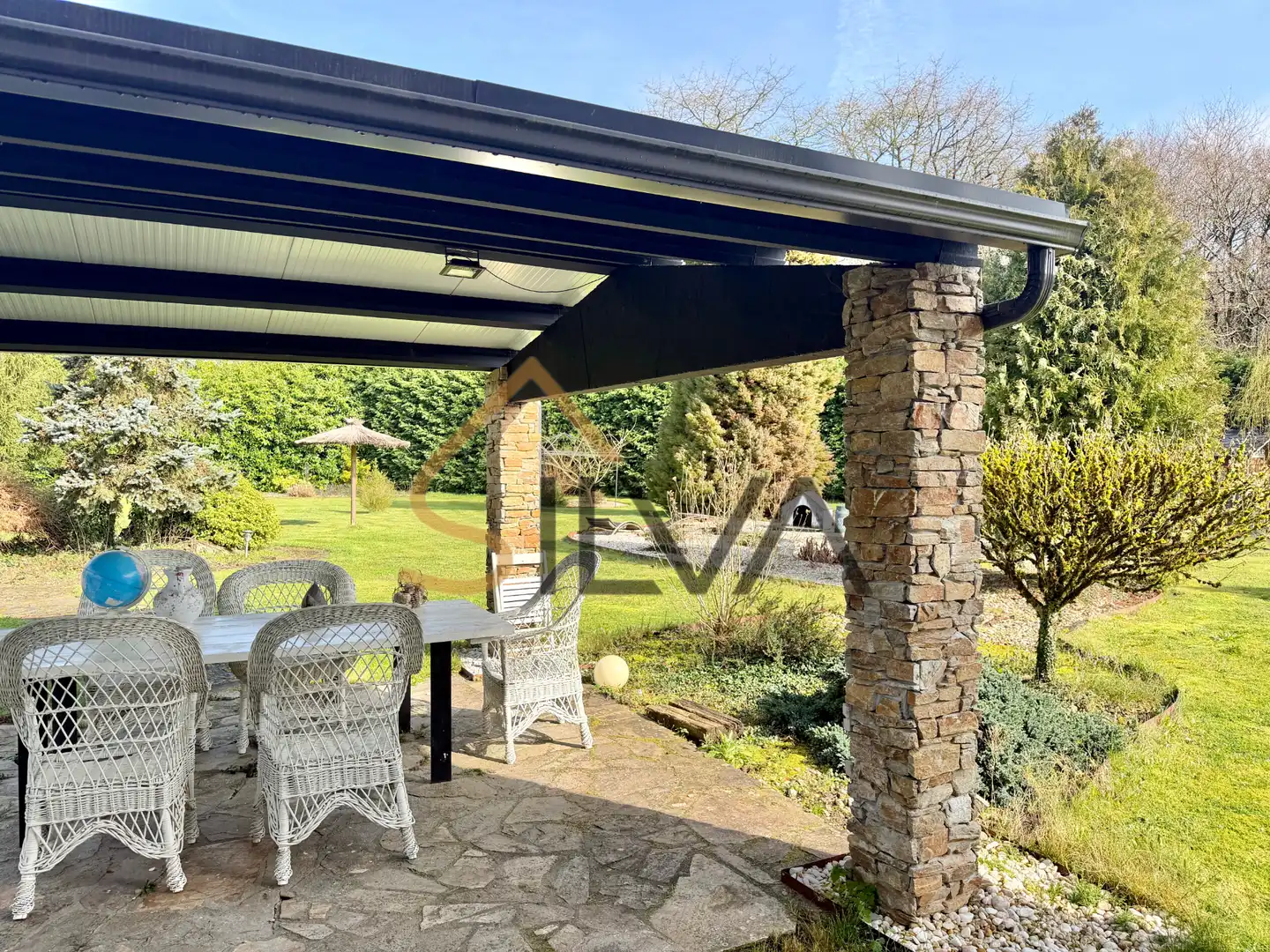 Terrassa de Casa o xalet en venda en Lugo amb Calefacció, Jardí privat i Parquet