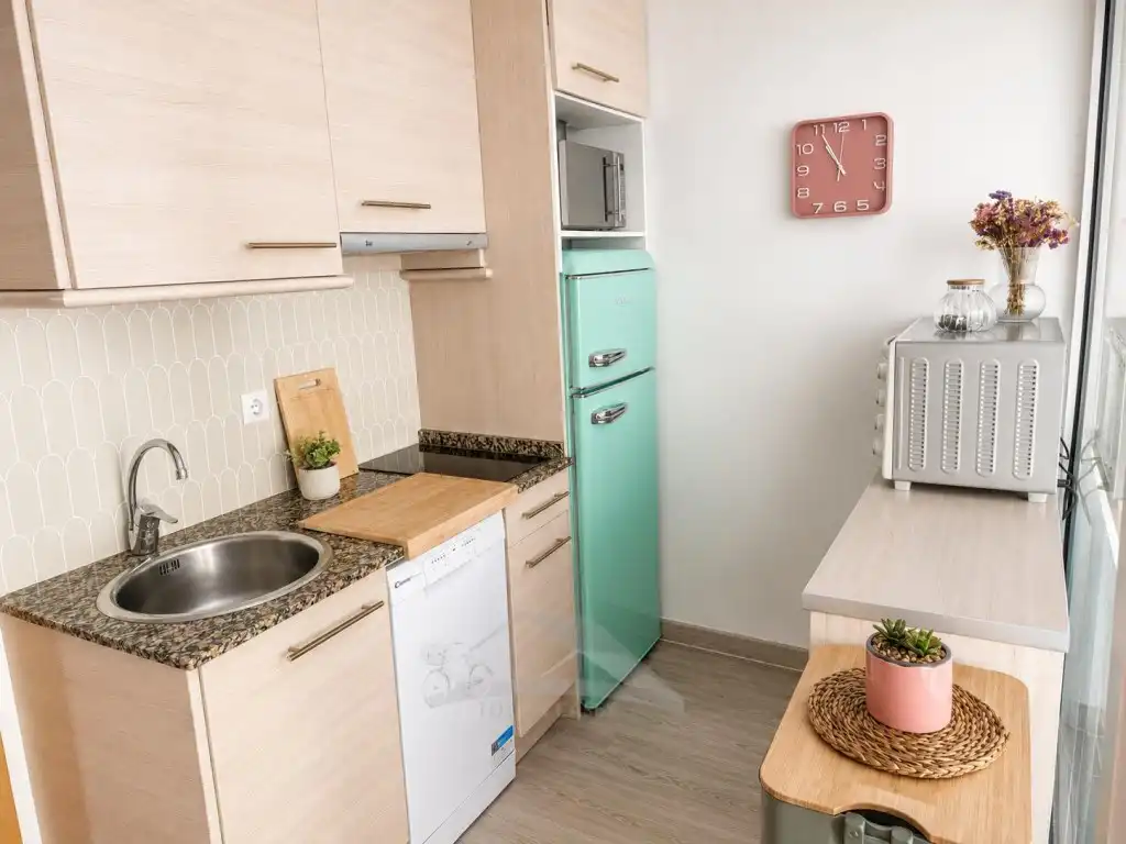 Kitchen of Apartments for sale in L'Ametlla de Mar   with Air Conditioner, Private garden and Terrace