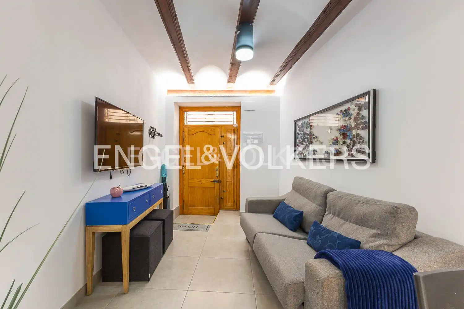 Sala d'estar de Apartament de lloguer en Valencia amb Aire condicionat, Calefacció i Moblat