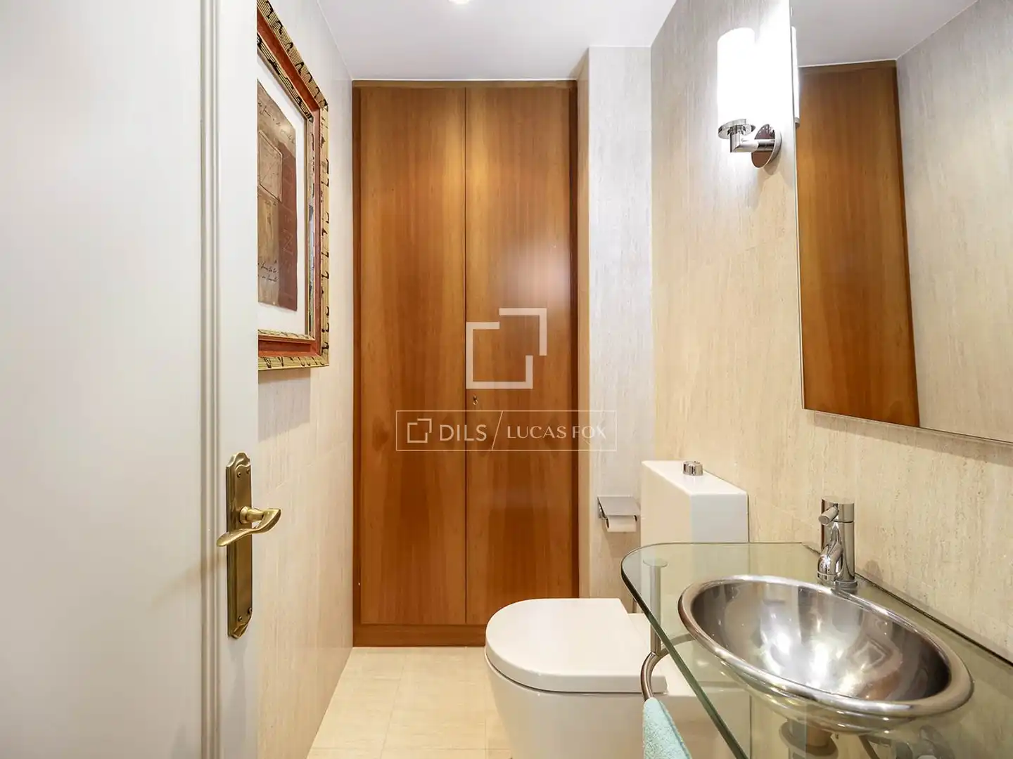 Badezimmer von Wohnung zur Miete in Barcelona mit Heizung, Privatgarten und Parkett