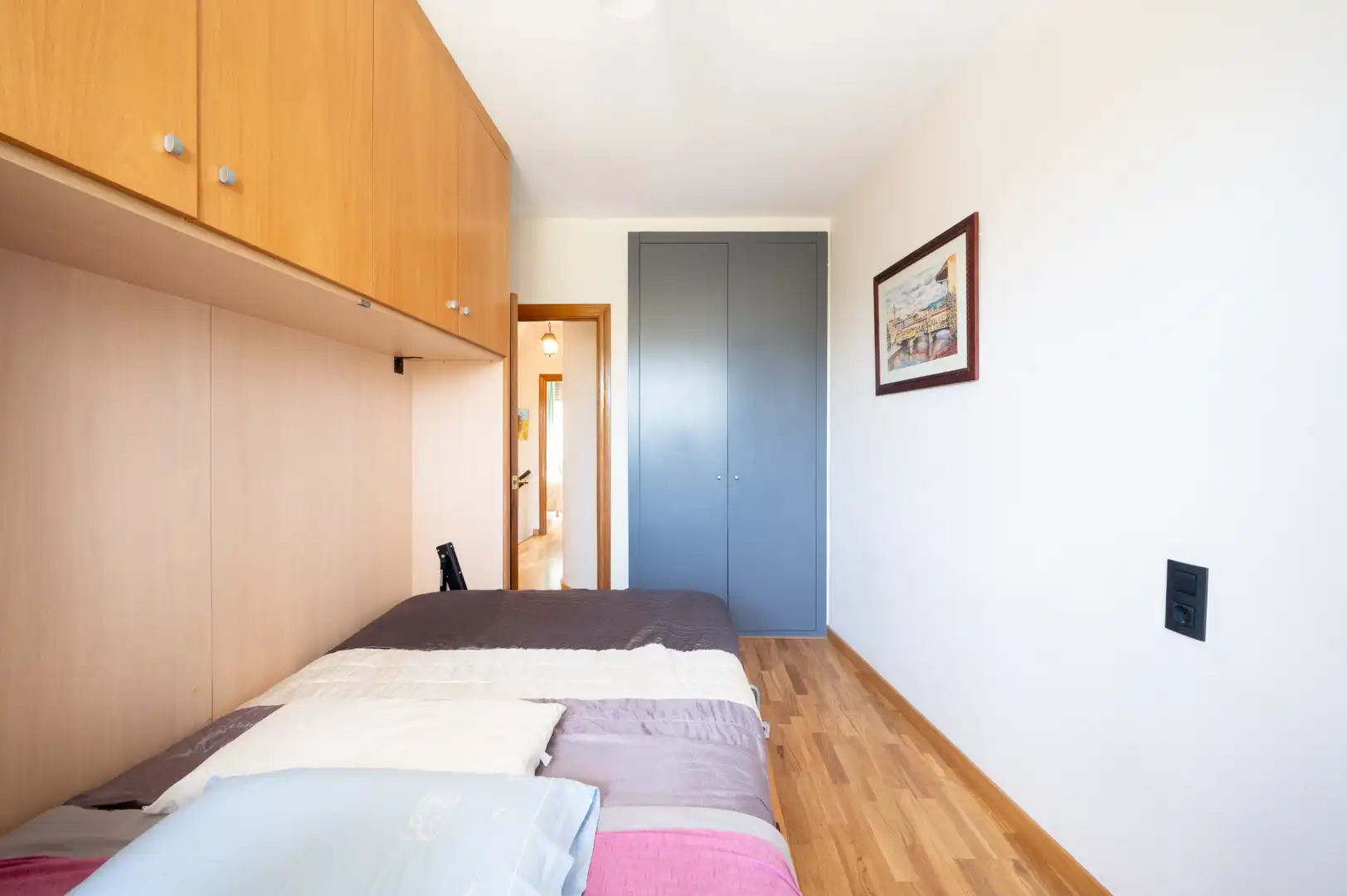 Schlafzimmer von Einfamilien-Reihenhaus zum Verkauf in Sant Cugat del Vallès mit Klimaanlage, Heizung und Privatgarten