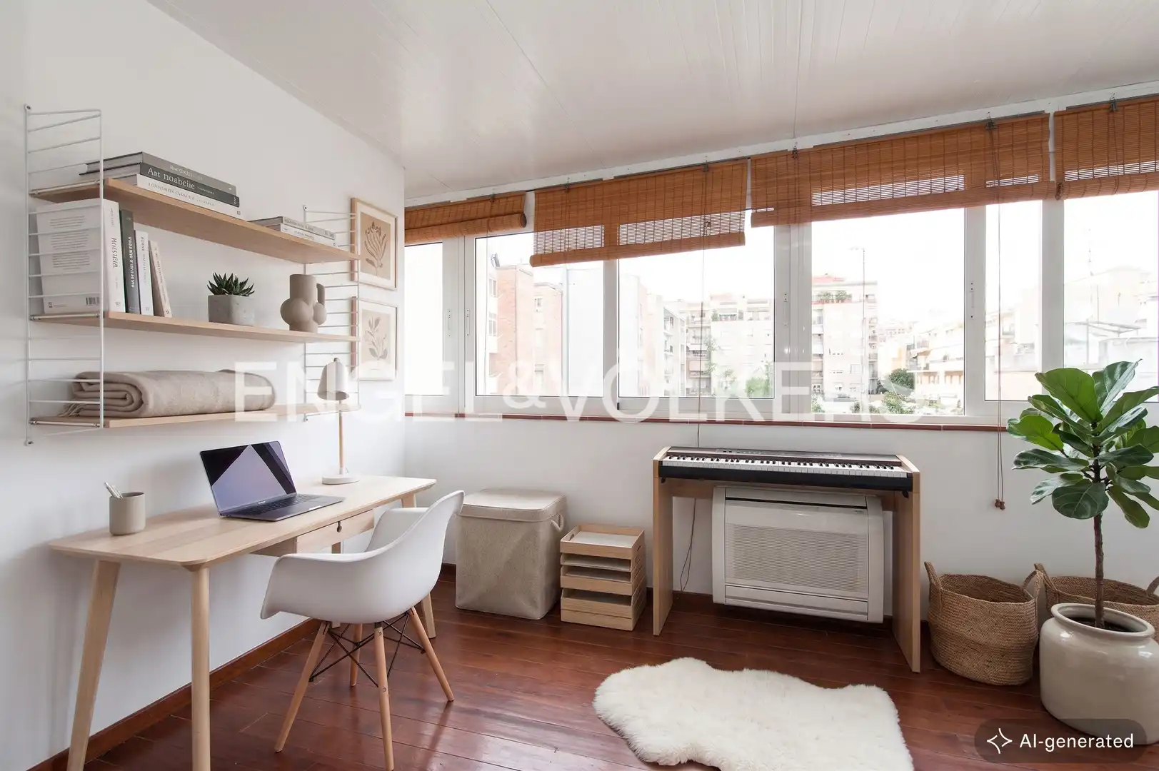 Living room of Flat for sale in Barcelona  with Air Conditioner, Heating and Parquet flooring