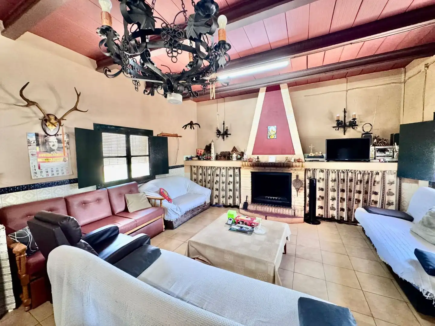 Sala d'estar de Finca rústica en venda en Membrilla