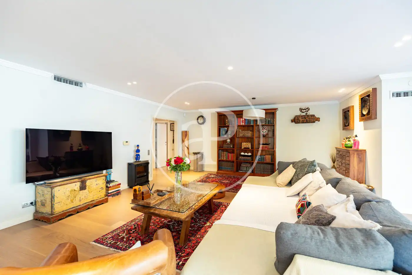 Sala de estar de Piso en venta en Barcelona con Aire acondicionado, Calefacción y Terraza