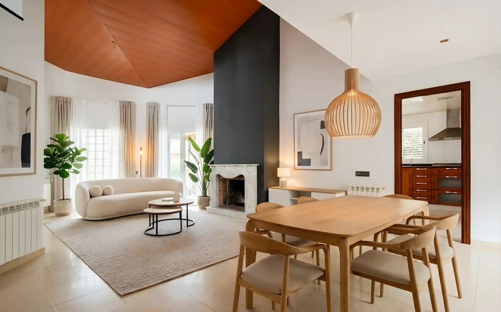 Sala de estar de Casa o chalet en venta en Sant Boi de Llobregat con Aire acondicionado, Jardín privado y Trastero