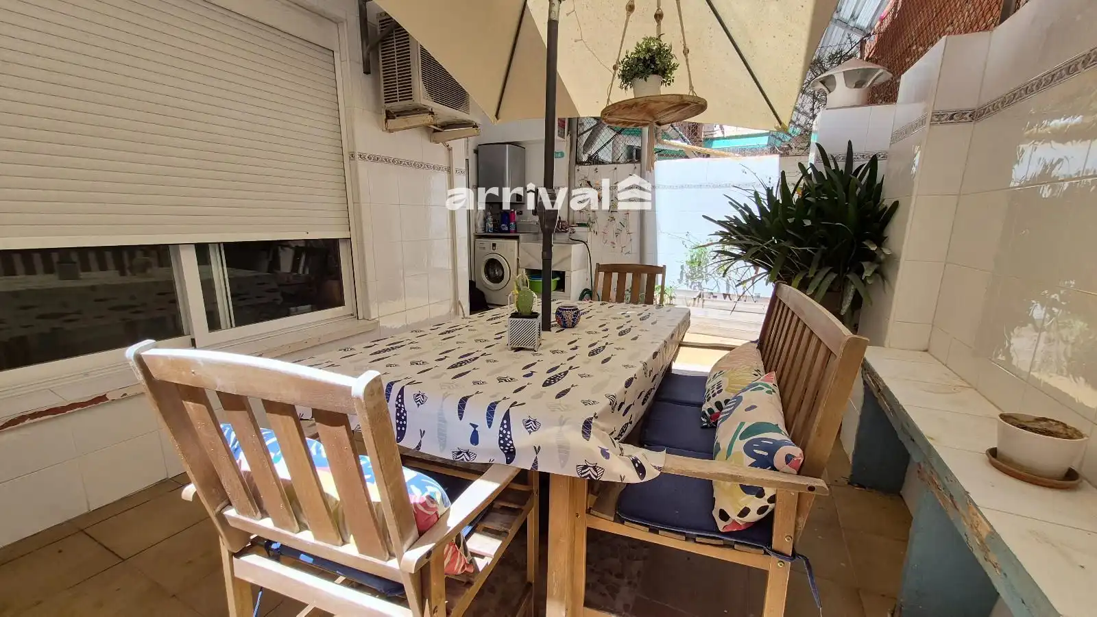 Terrasse von Wohnung zur Miete in Valencia mit Klimaanlage, Heizung und Terrasse