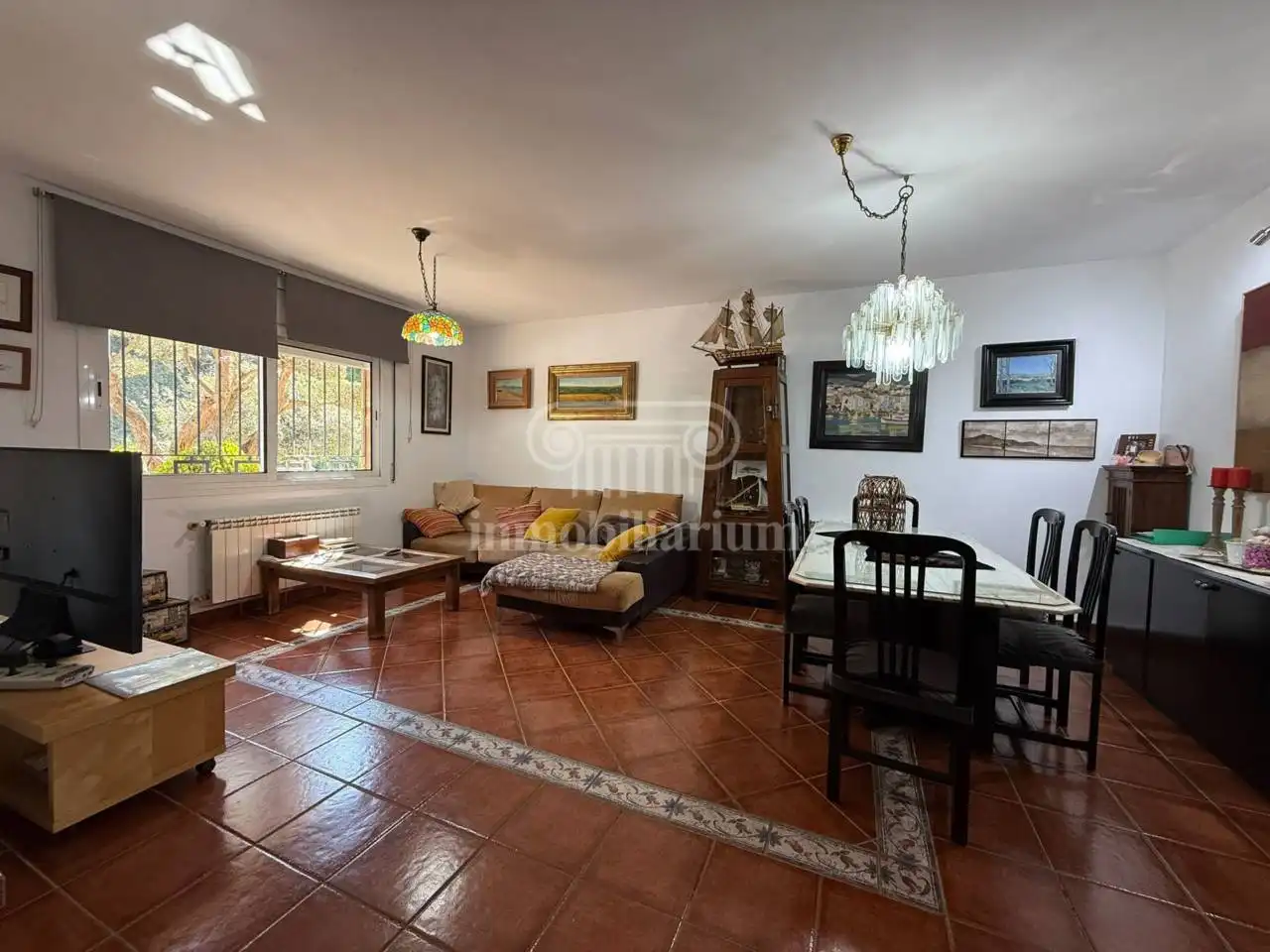 Sala d'estar de Casa o xalet en venda en Blanes amb Aire condicionat, Calefacció i Jardí privat