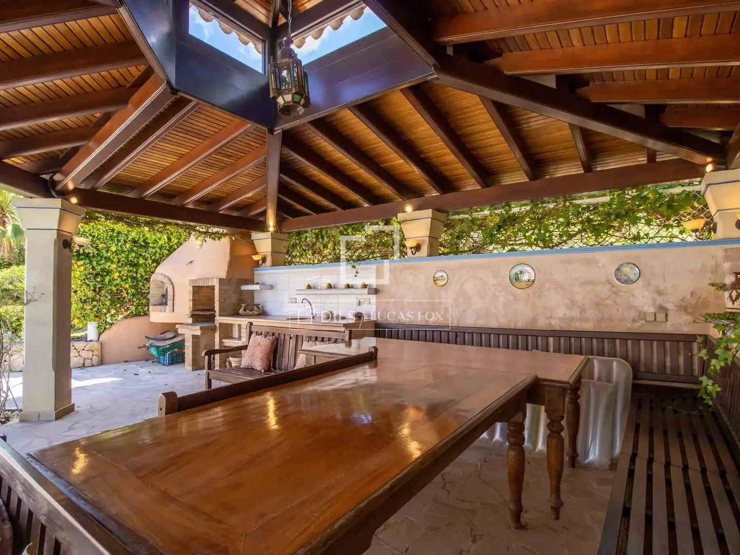 Terraza de Casa o chalet en venta en Santa Eulària des Riu con Aire acondicionado, Calefacción y Jardín privado