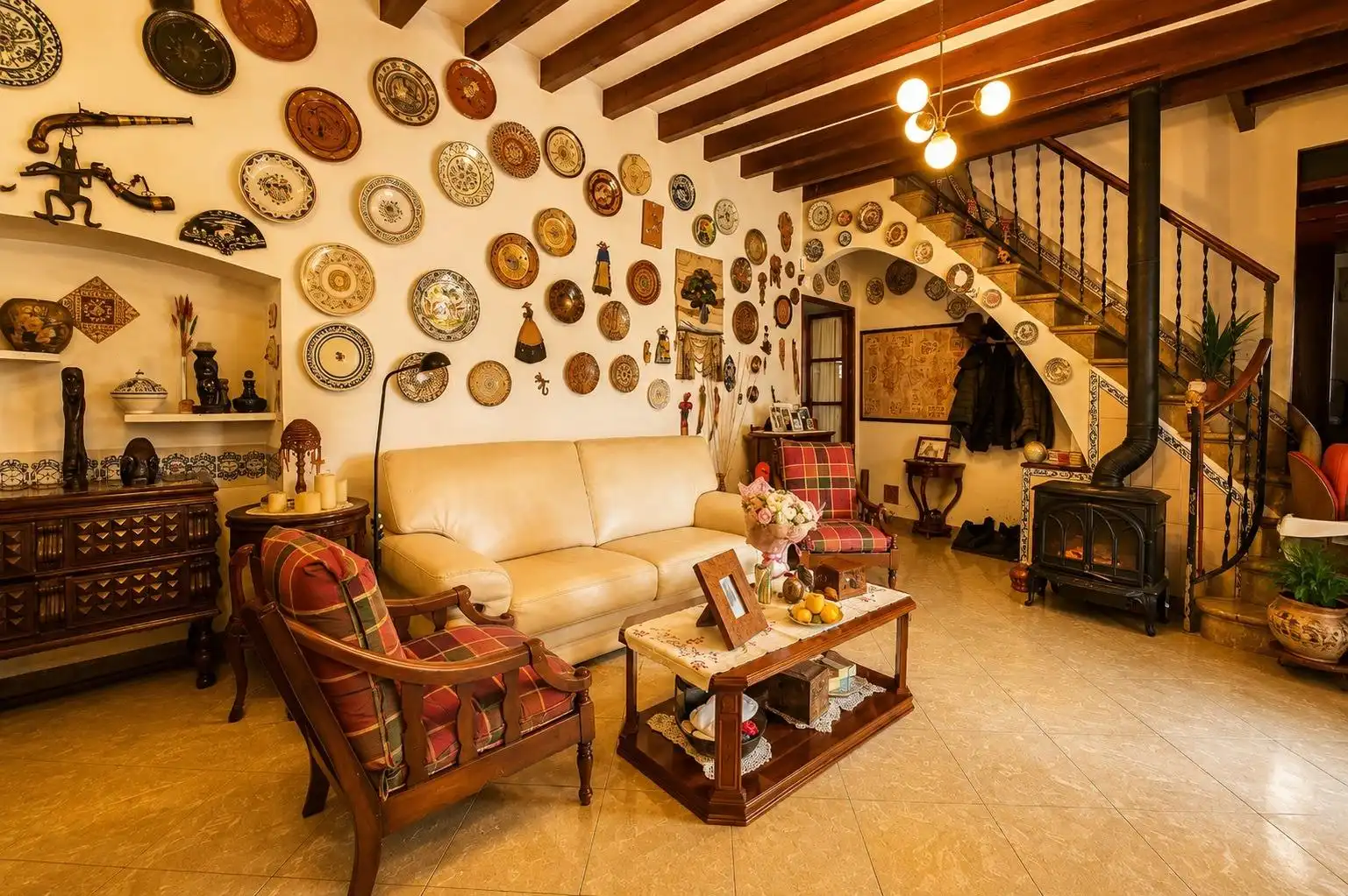 Sala de estar de Casa o chalet en venta en  Palma de Mallorca con Jardín privado, Terraza y Balcón