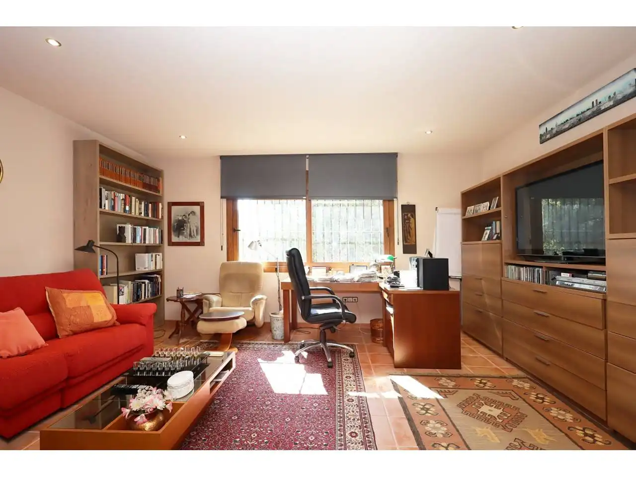 Sala d'estar de Casa o xalet en venda en Lloret de Mar amb Calefacció, Jardí privat i Terrassa