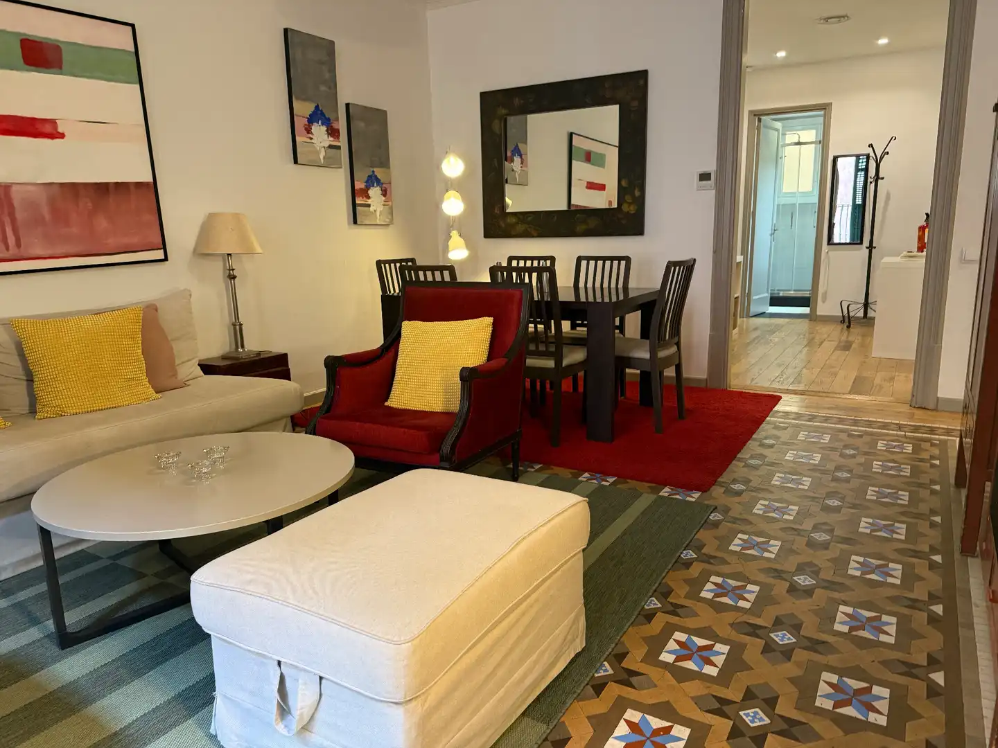 Sala de estar de Piso en venta en Barcelona con Aire acondicionado, Calefacción y Parquet