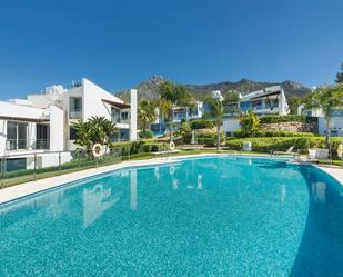 Exterior view of Single-family semi-detached for sale in Marbella  with Air Conditioner and Terrace