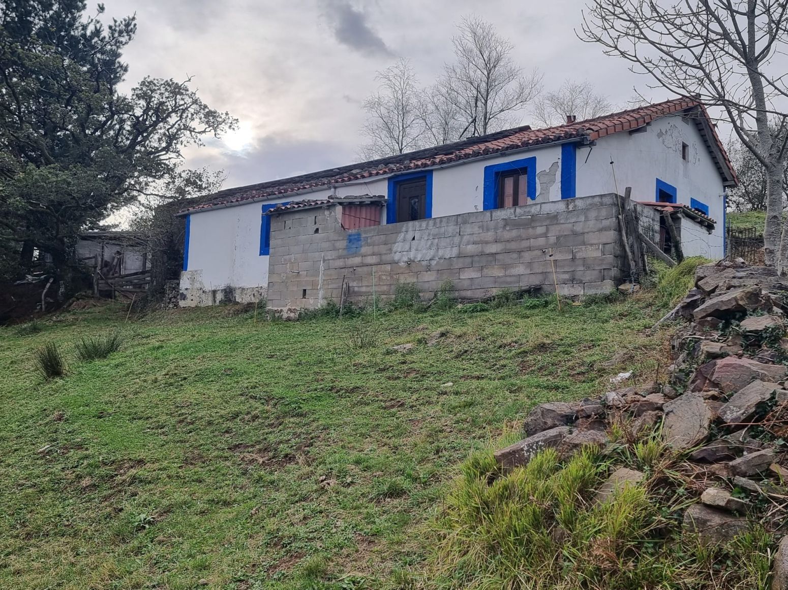 Vista exterior de Casa o xalet en venda en San Pedro del Romeral amb Jardí privat
