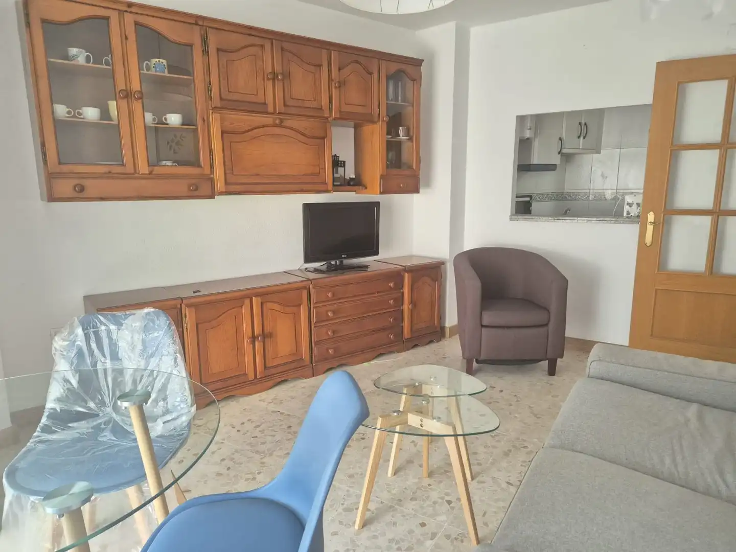 Sala d'estar de Apartament de lloguer en Badajoz amb Aire condicionat, Calefacció i Moblat
