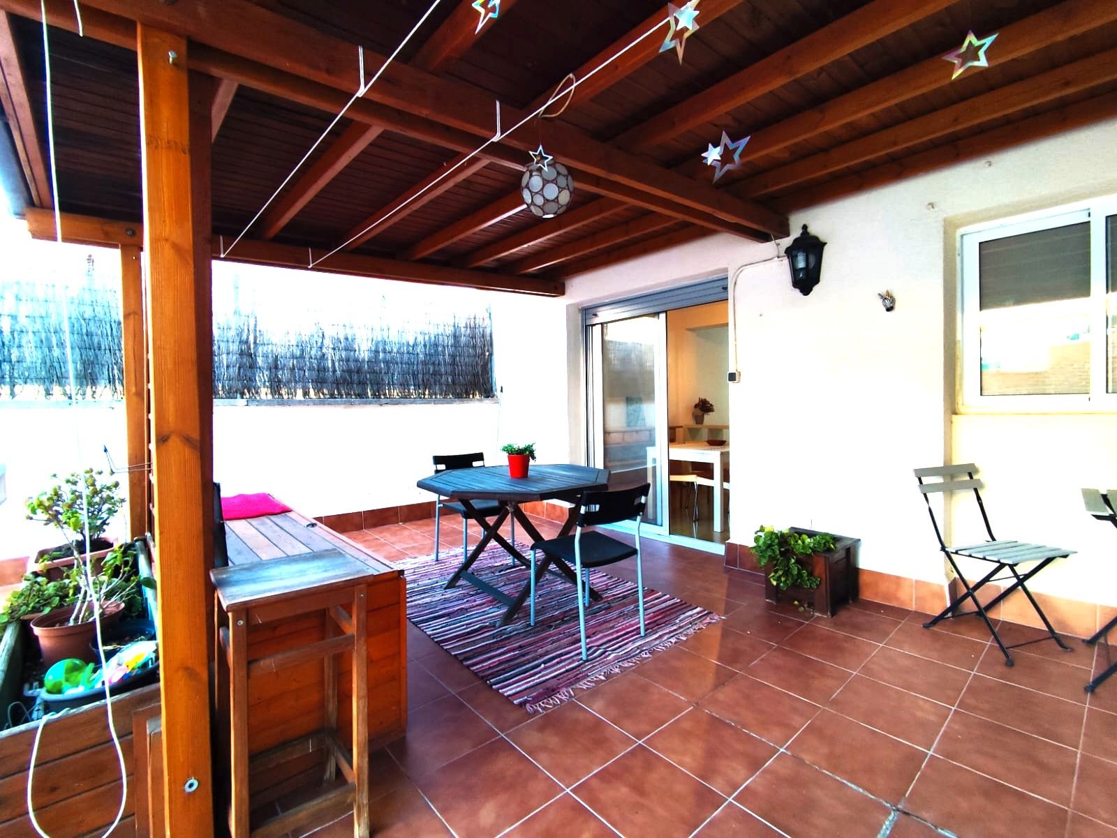 Terrace of Flat for sale in Terrassa  with Air Conditioner, Heating and Parquet flooring