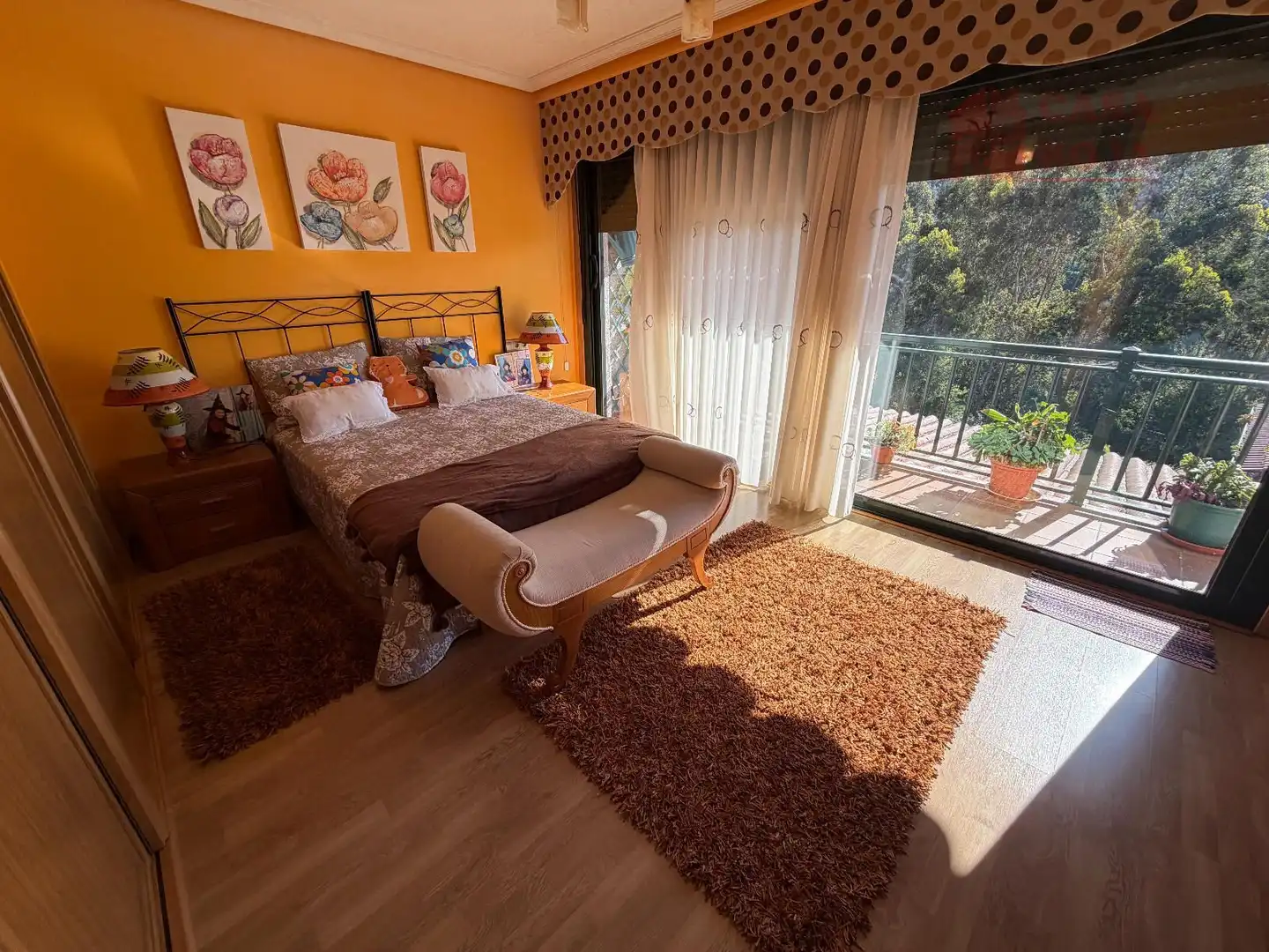 Bedroom of Detached homes for sale in Moaña  with Heating, Parquet flooring and Terrace
