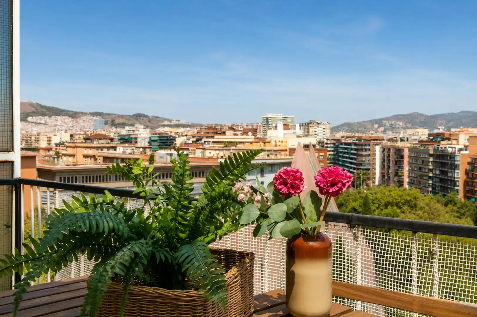 Terrace of Flat for rent in Barcelona  with Air Conditioner, Heating and Furnished