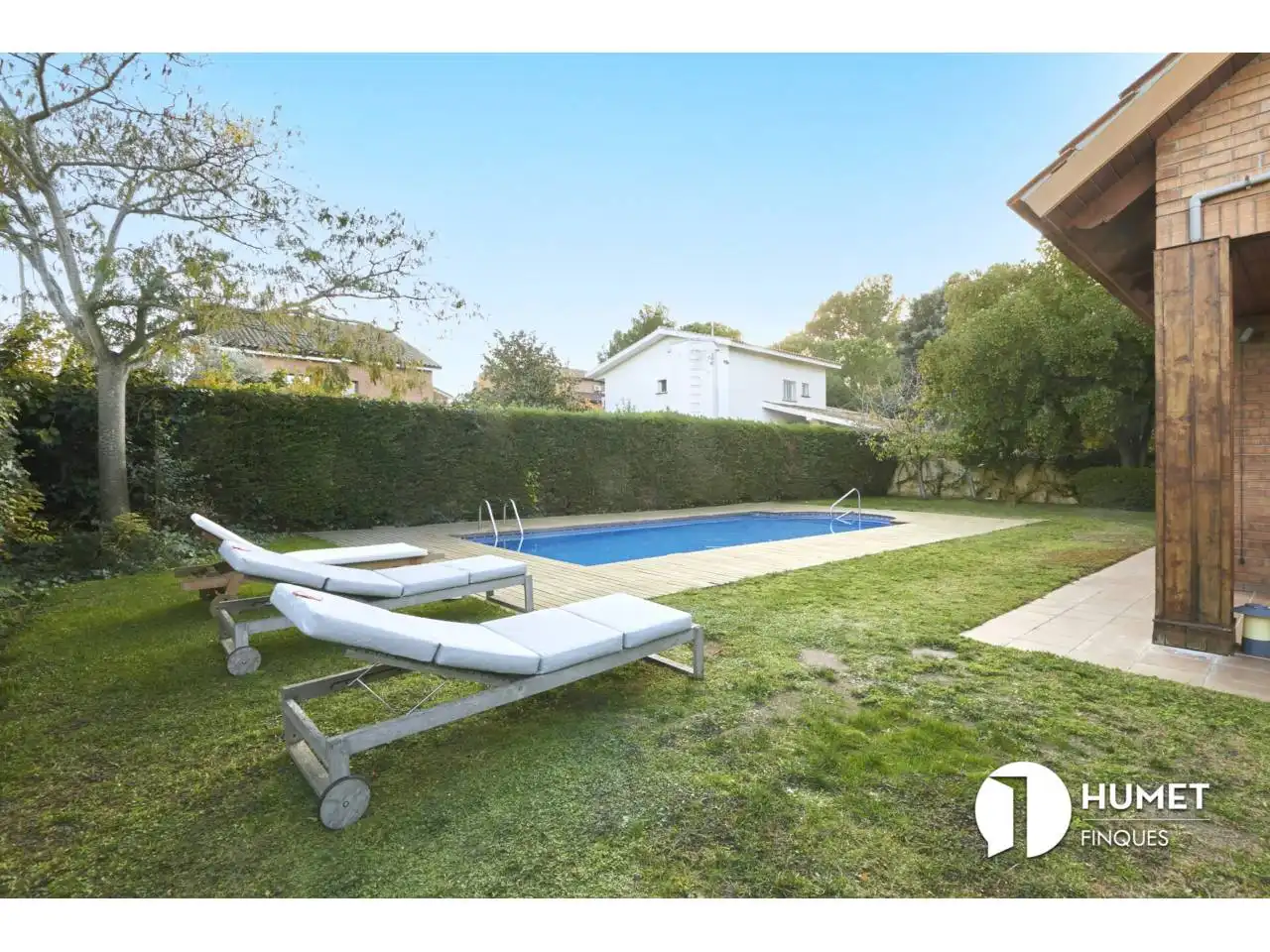 Garden of Houses for sale in Sant Cugat del Vallès  with Air Conditioner, Heating and Private garden