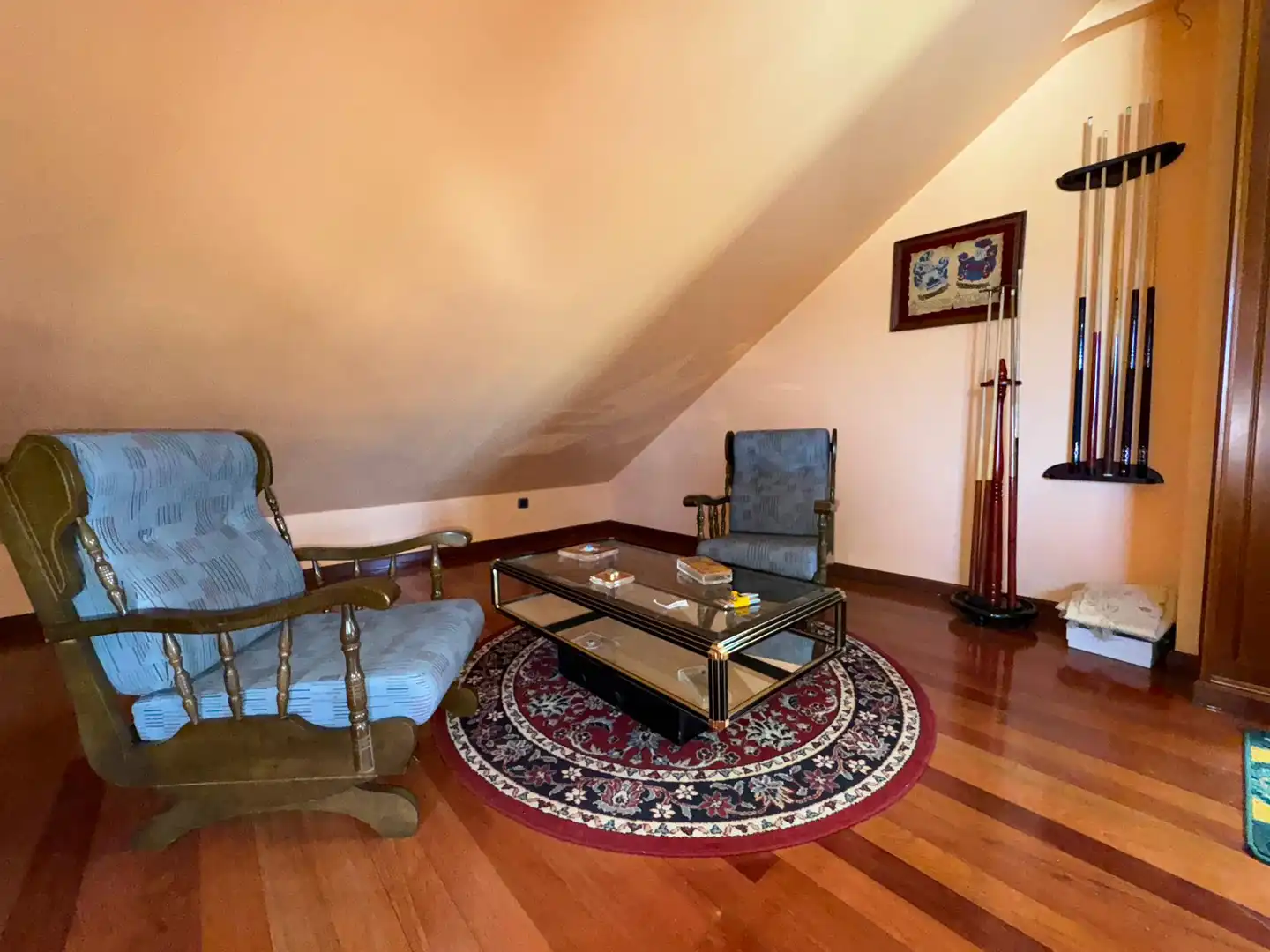 Living room of Houses for sale in Cacabelos  with Heating, Private garden and Parquet flooring