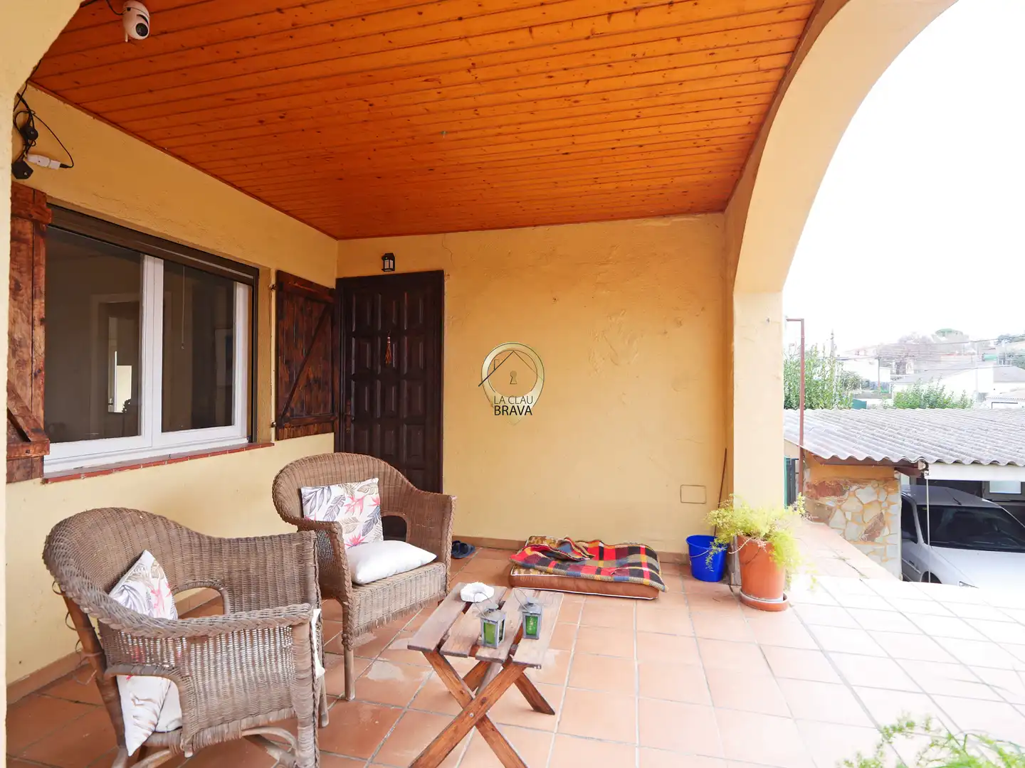 Terrassa de Casa o xalet en venda en Santa Coloma de Farners amb Aire condicionat, Calefacció i Jardí privat