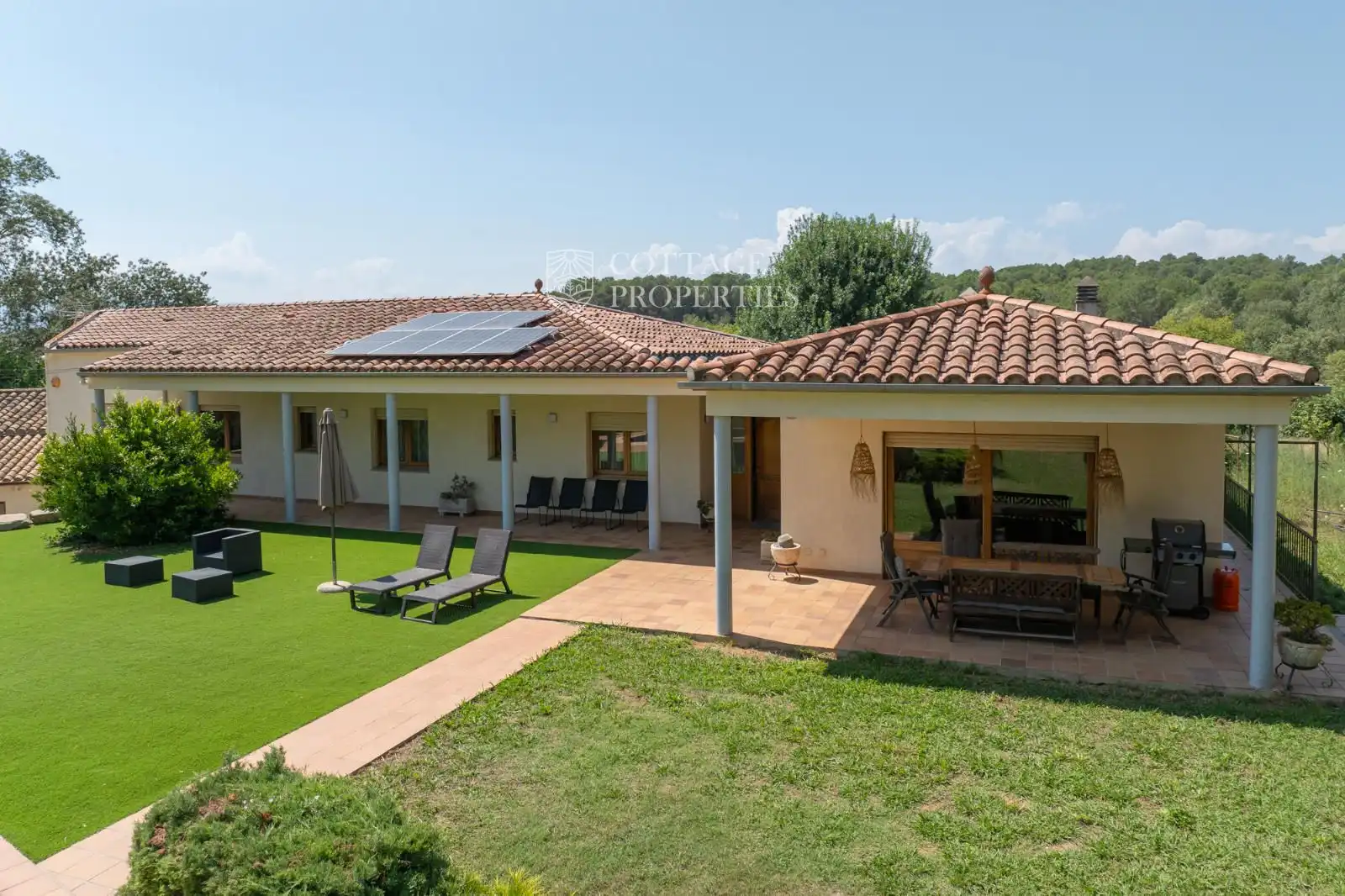 Terraza de Finca rústica en venta en Vilademuls con Aire acondicionado, Calefacción y Piscina