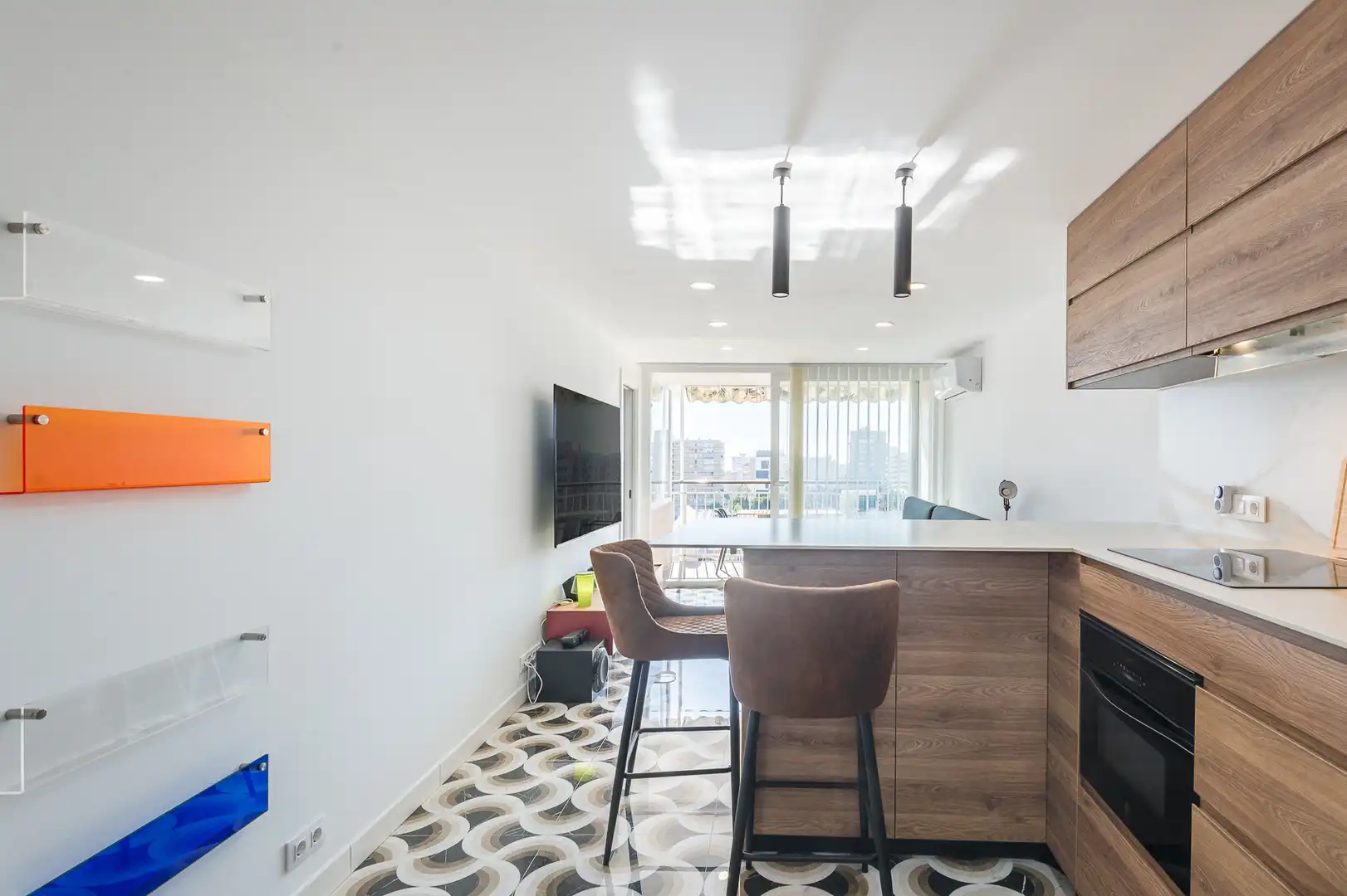 Cocina de Piso en venta en Alicante / Alacant con Aire acondicionado, Terraza y Amueblado