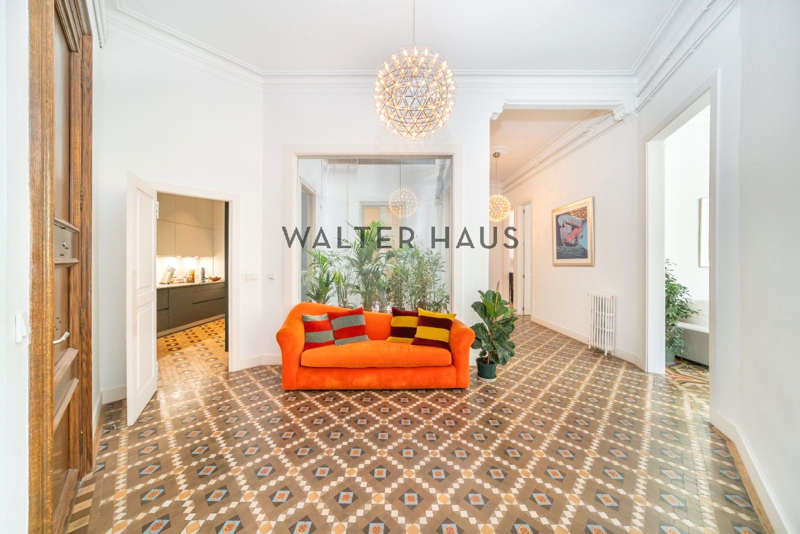 Living room of Flat for sale in  Barcelona Capital  with Air Conditioner, Heating and Parquet flooring