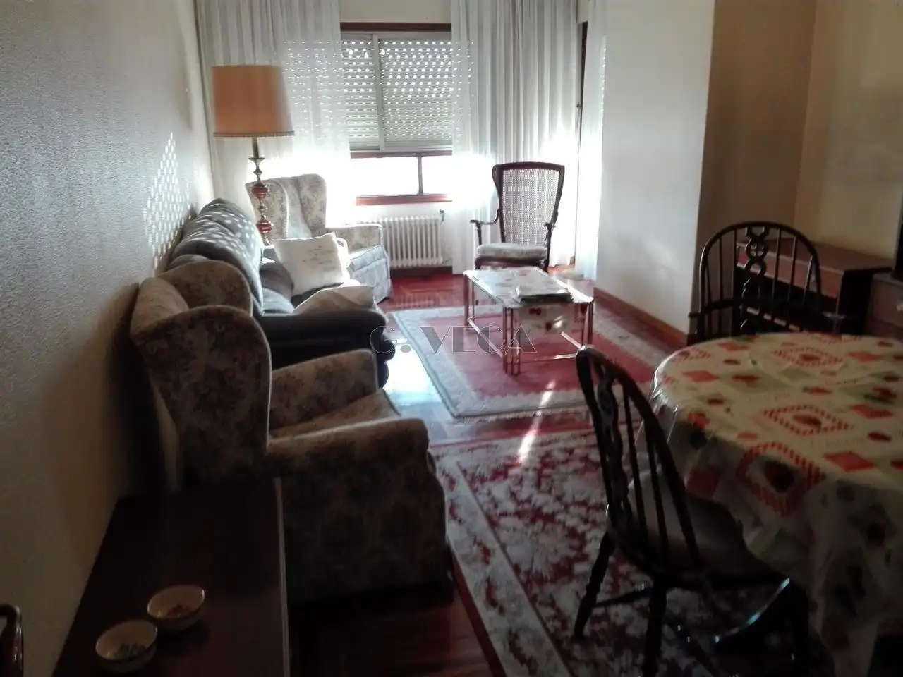 Living room of Flat for rent in Vigo   with Heating, Parquet flooring and Furnished