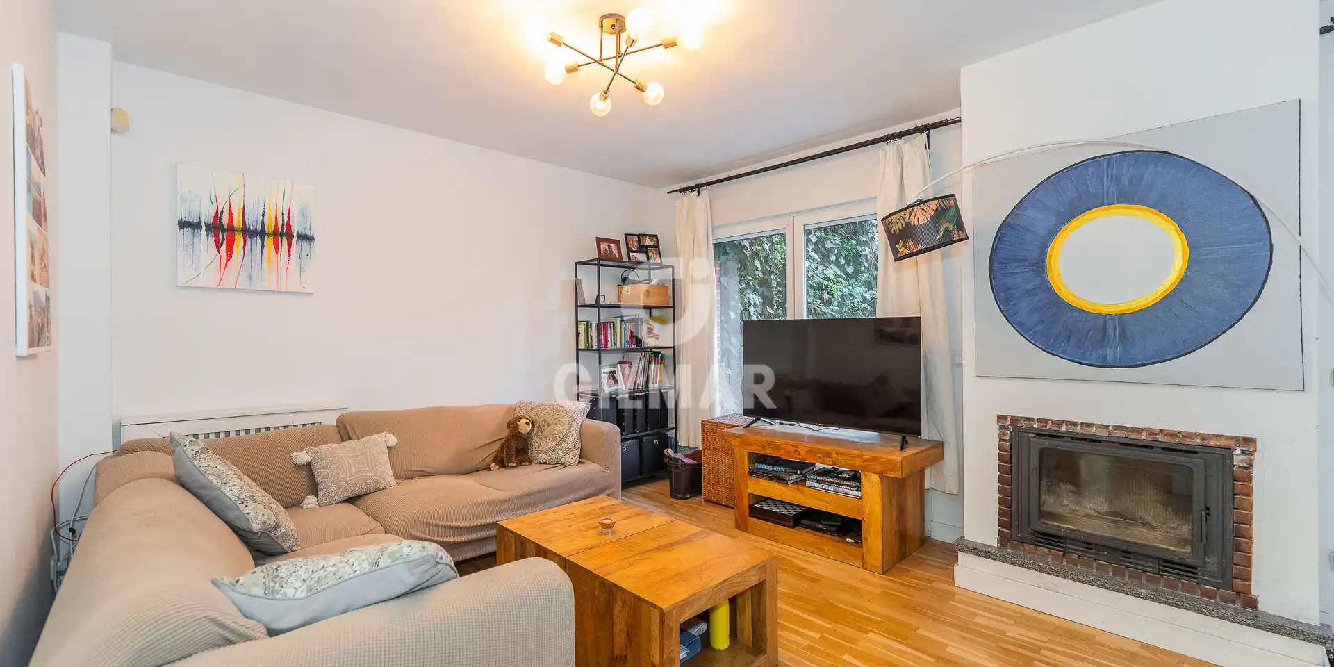 Living room of Detached homes for sale in Pozuelo de Alarcón  with Heating and Private garden