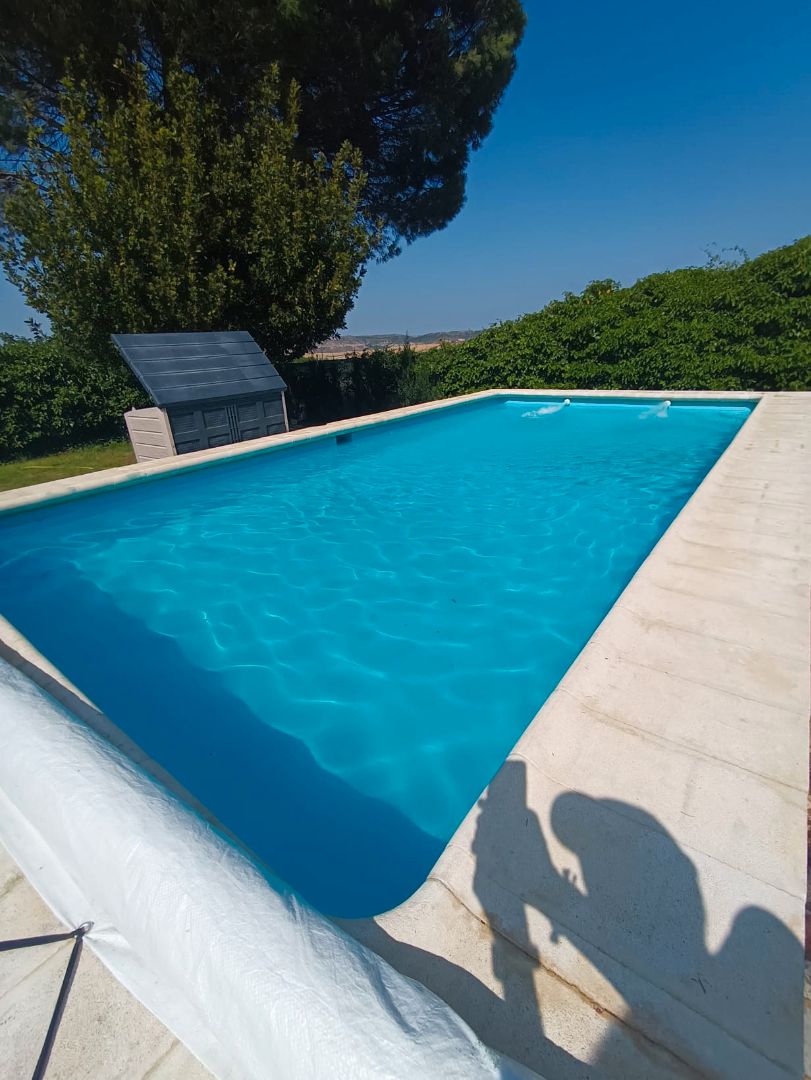 Piscina de Casa o xalet en venda en Sanzoles amb Jardí privat, Piscina i Rentadora