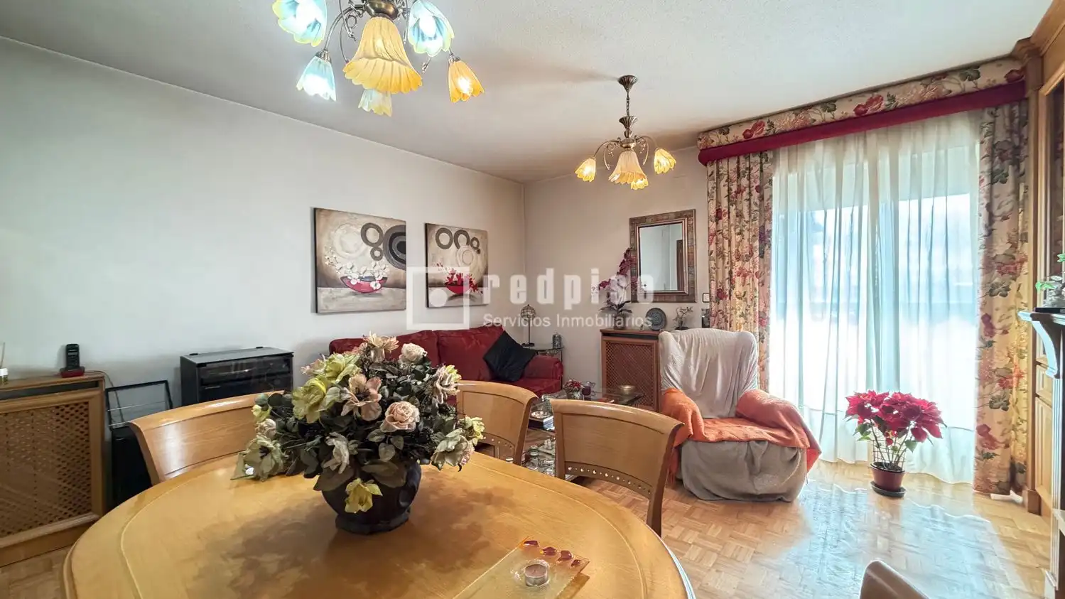 Living room of Flat for sale in Leganés  with Heating, Parquet flooring and Terrace
