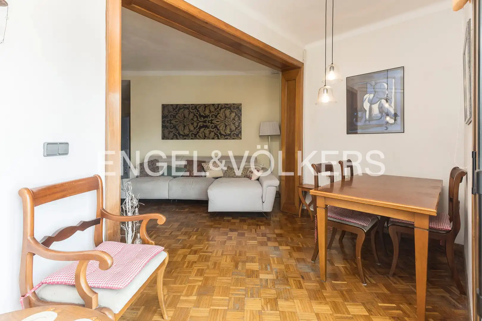 Living room of Flat for sale in Barcelona  with Air Conditioner, Heating and Parquet flooring