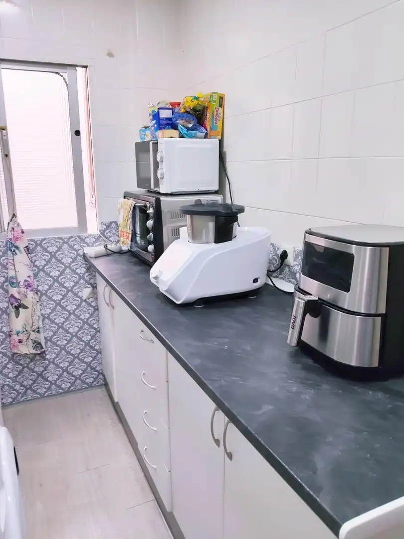 Kitchen of Flat for sale in Málaga  with Air Conditioner, Terrace and Furnished