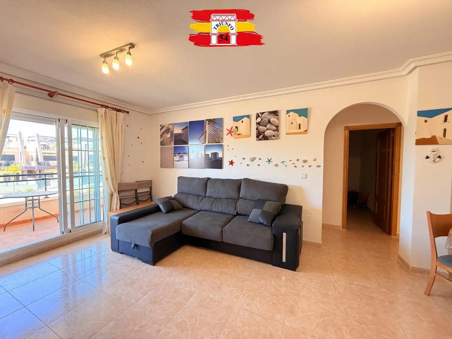 Sala de estar de Piso en venta en Pilar de la Horadada con Aire acondicionado, Jardín privado y Terraza