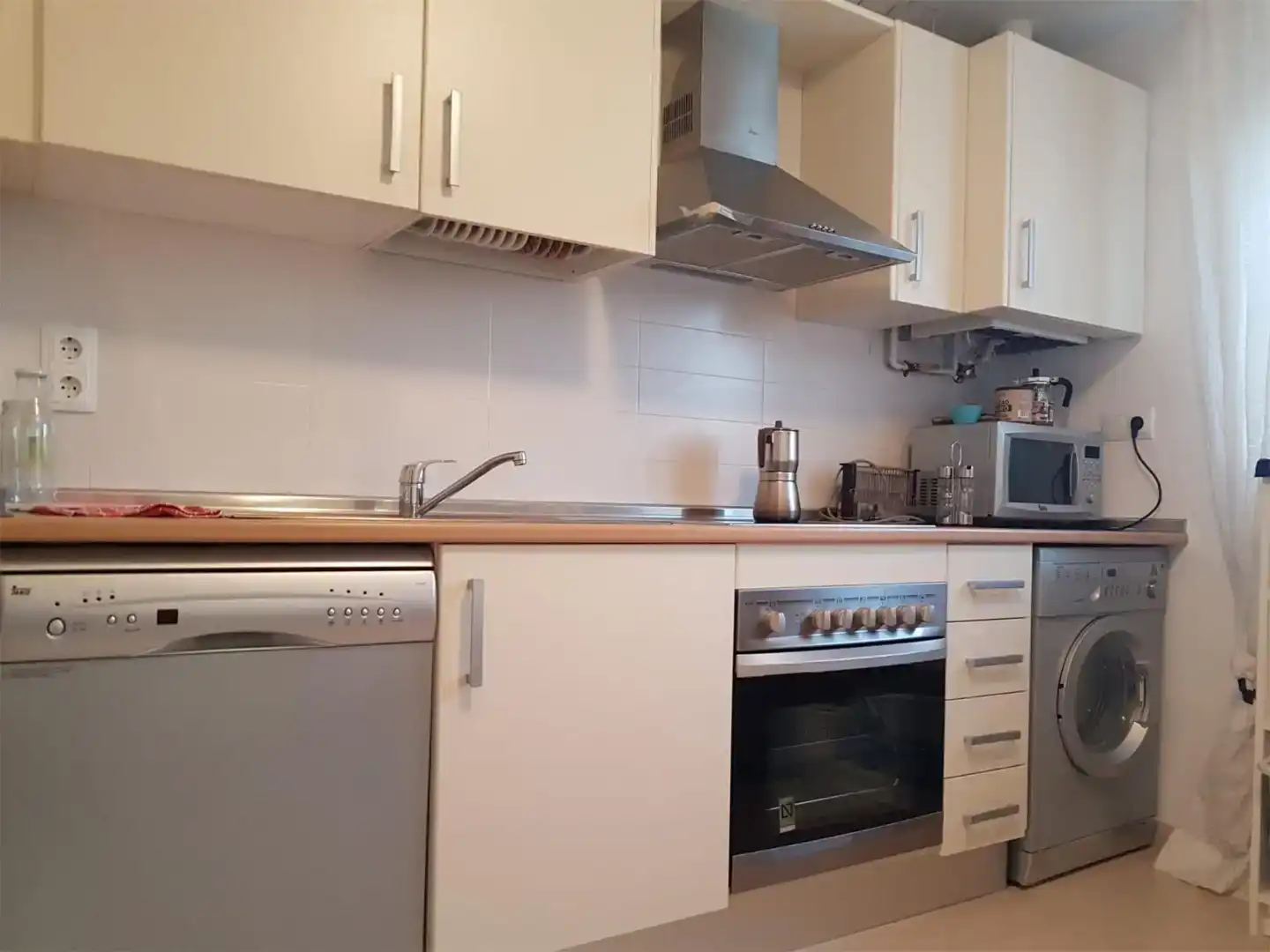 Cuina de Apartament en venda en Murcia amb Aire condicionat, Jardí privat i Parquet