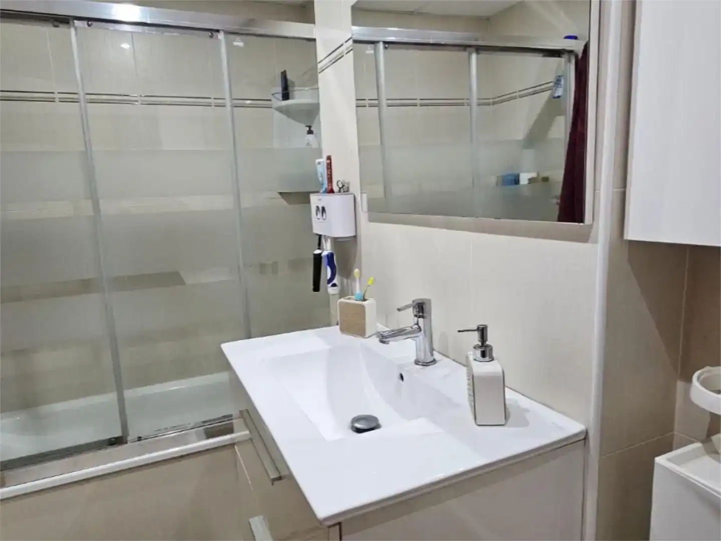 Badezimmer von Wohnung zum Verkauf in Peñíscola / Peníscola mit Klimaanlage und Balkon