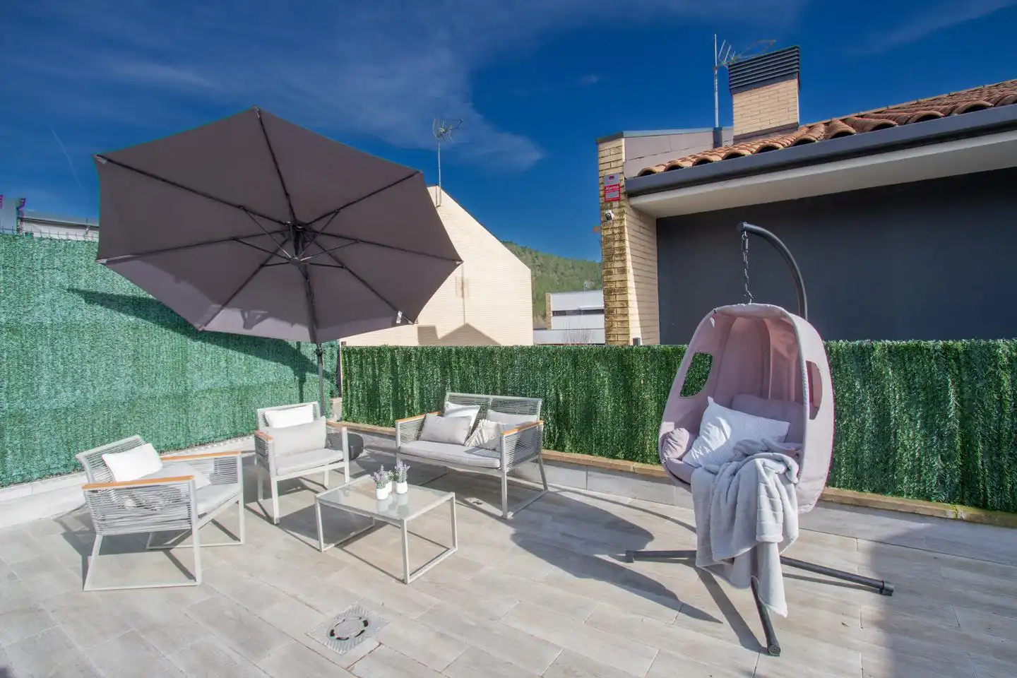 Terraza de Casa o chalet en venta en Aoiz / Agoitz con Jardín privado, Terraza y Amueblado