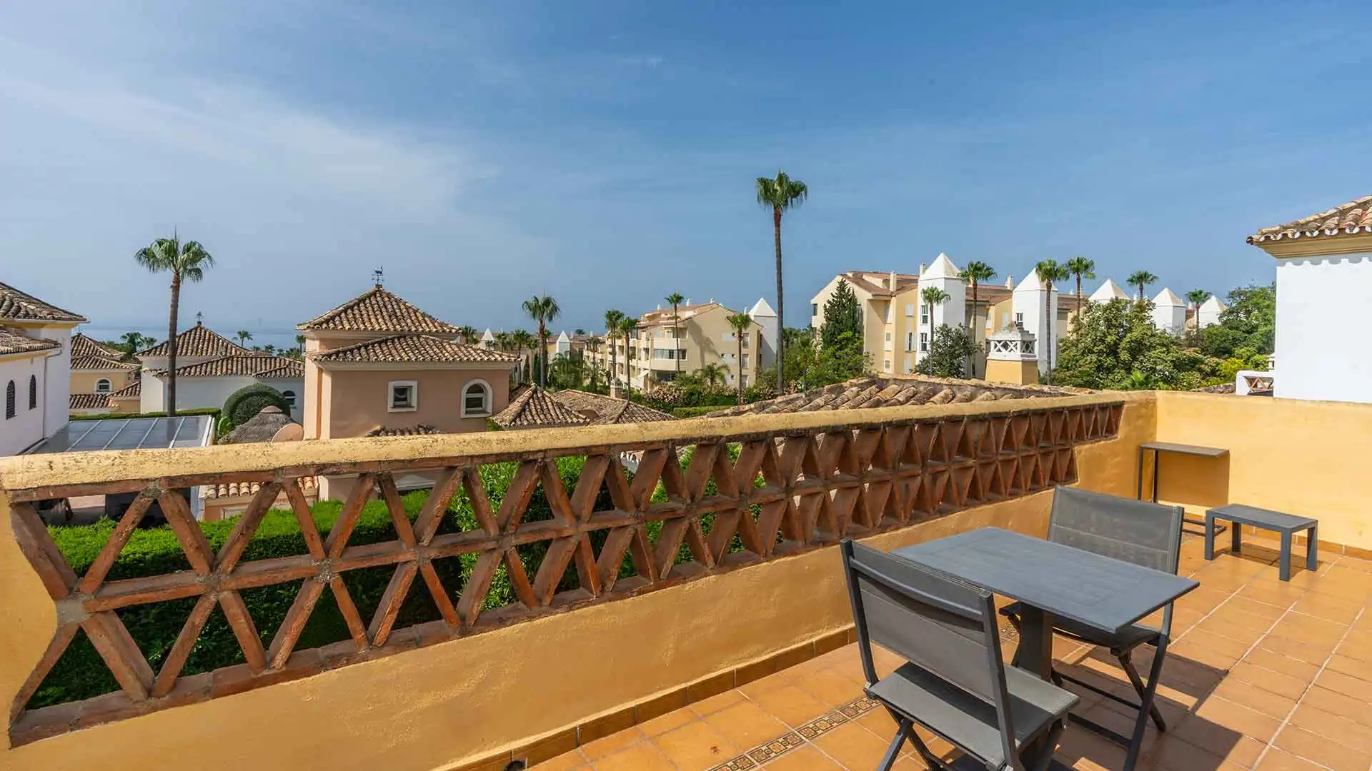 Terraza de Casa o chalet de alquiler en Marbella con Aire acondicionado, Jardín privado y Terraza