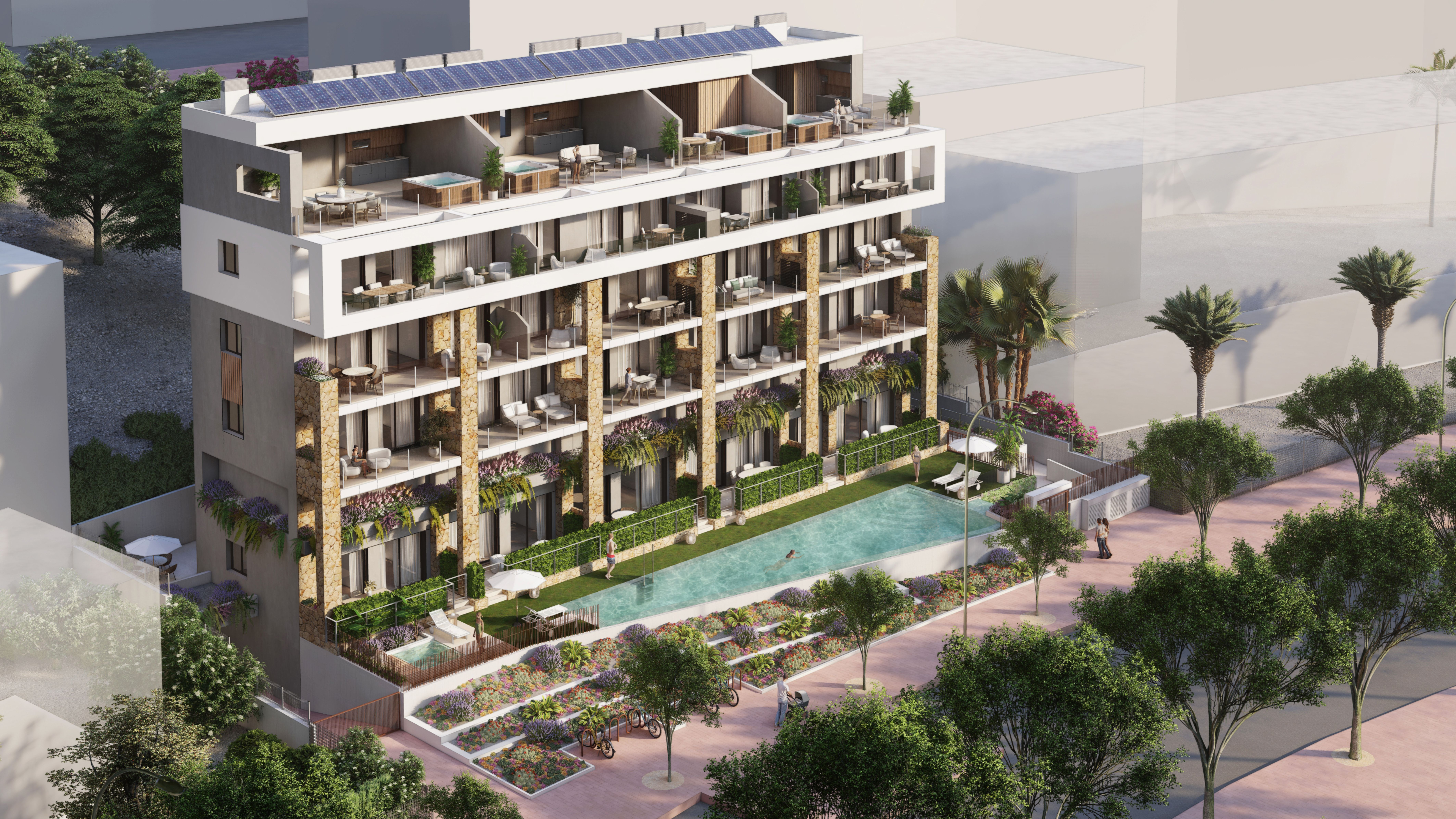 Exterior view of Planta baja for sale in Villajoyosa / La Vila Joiosa  with Air Conditioner, Terrace and Storage room