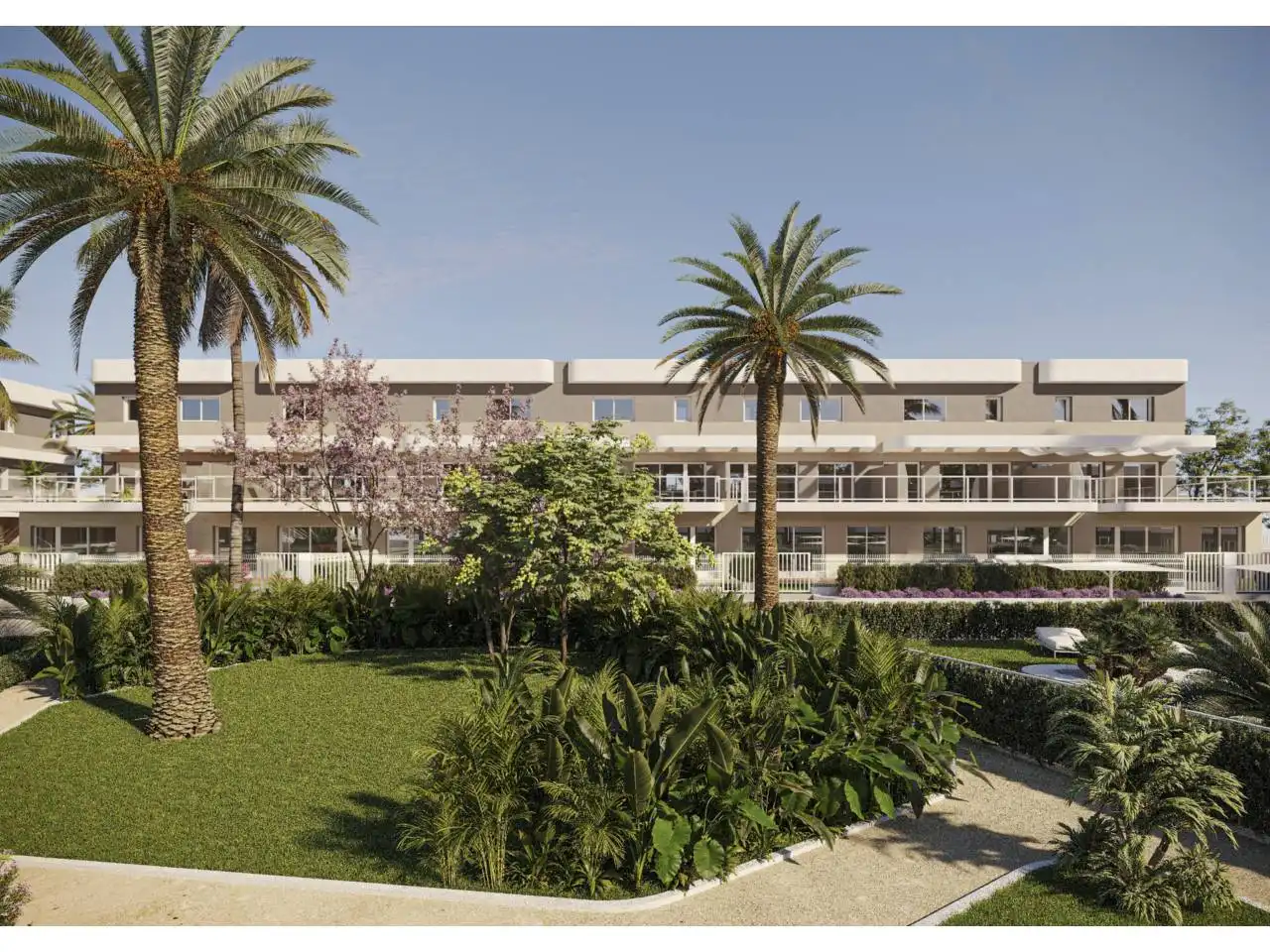 Vista exterior de Apartamento en venta en Monforte del Cid con Aire acondicionado, Jardín privado y Terraza