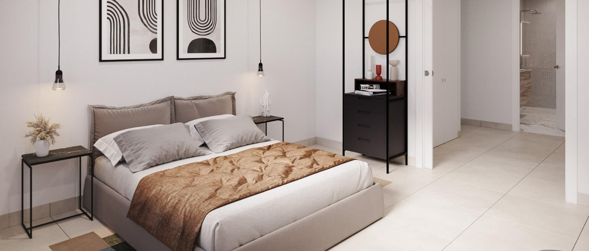 Bedroom of Apartment for sale in Santa Pola  with Air Conditioner, Terrace and Community pool