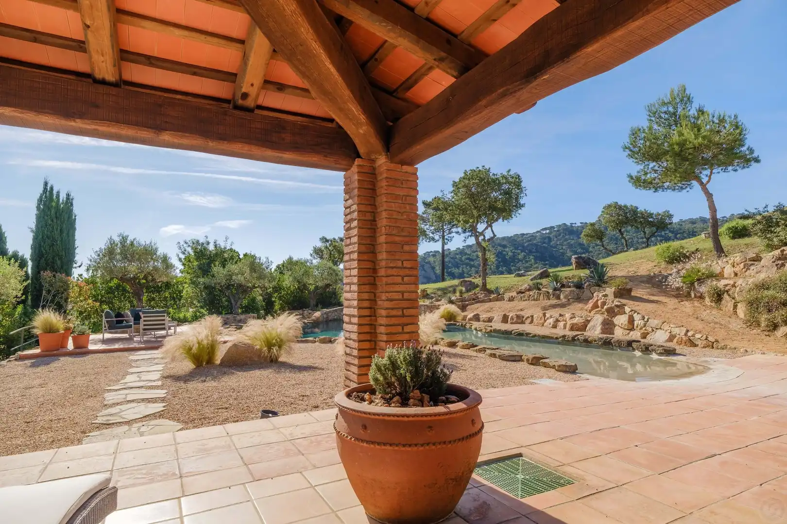 Terrace of Houses for sale in Santa Cristina d'Aro  with Air Conditioner, Heating and Storage room