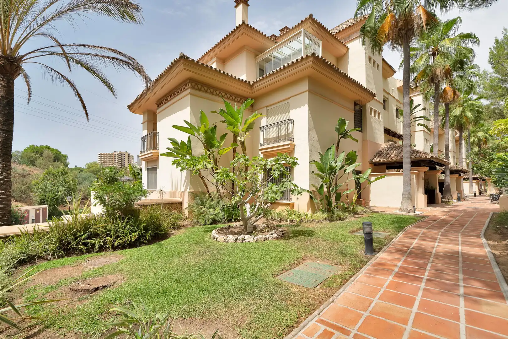 Garden of Apartments for rent in Marbella  with Air Conditioner, Heating and Private garden