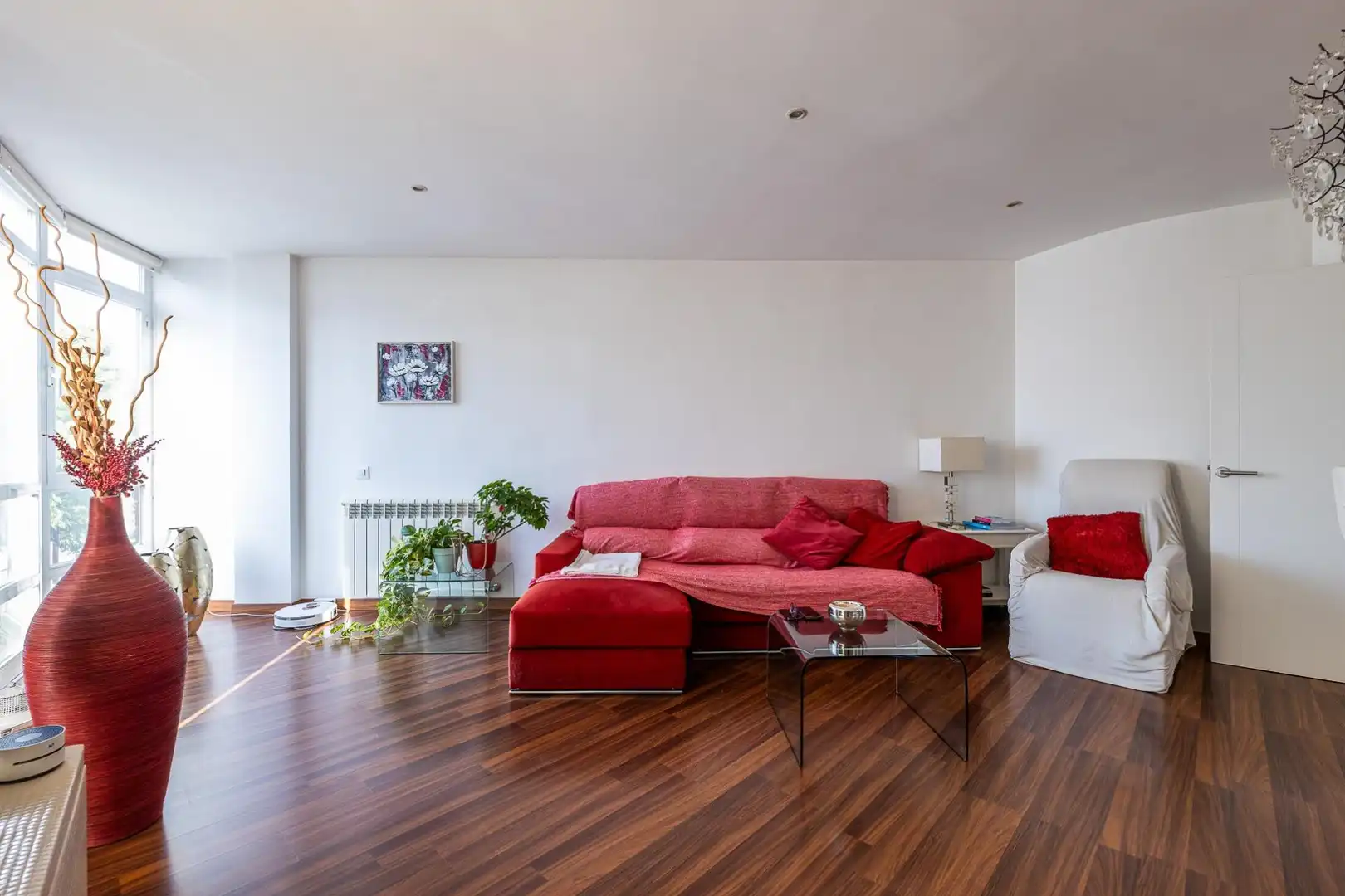 Wohnzimmer von Wohnung zum Verkauf in  Palma de Mallorca mit Klimaanlage, Heizung und Parkett