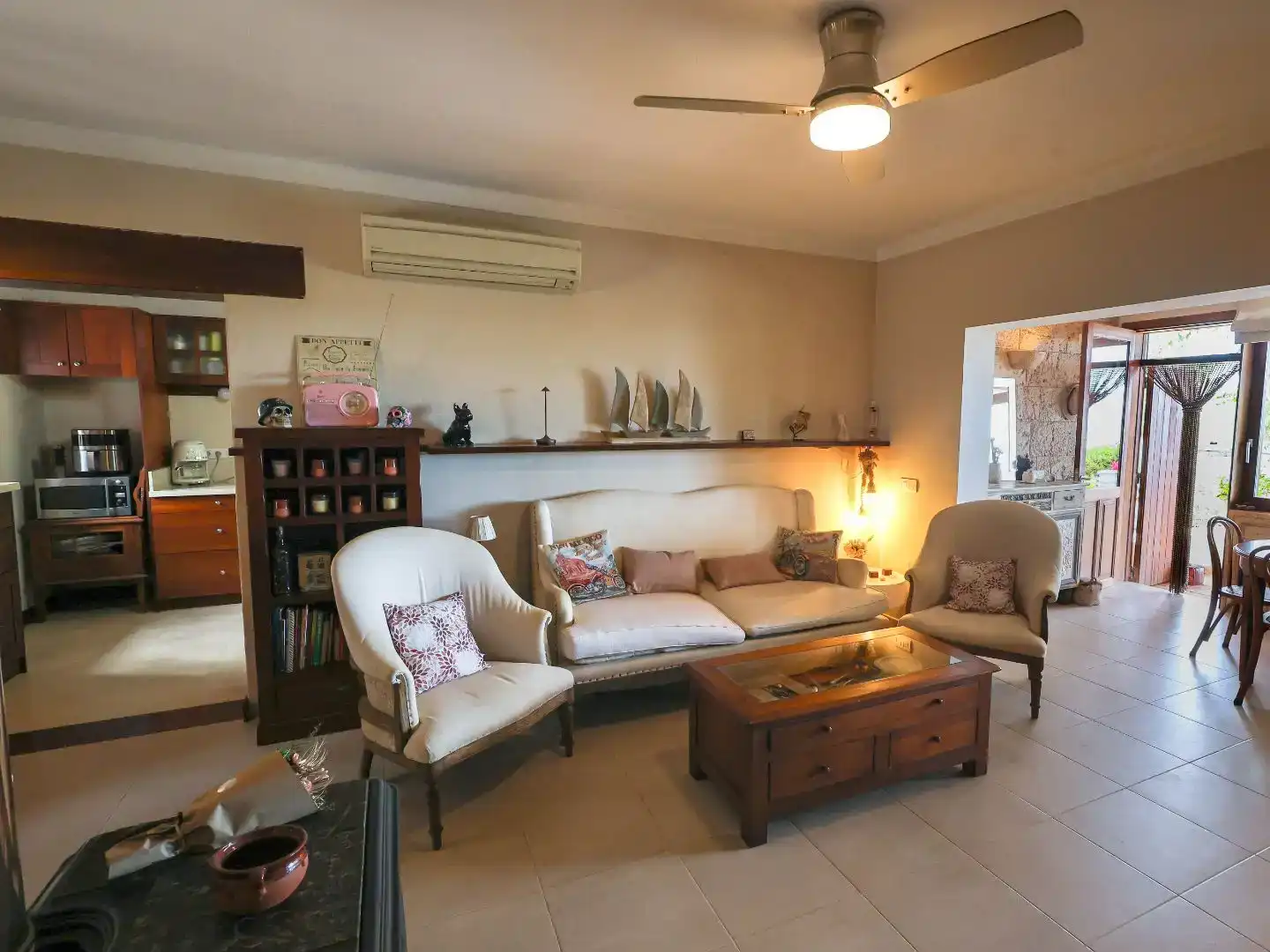 Sala de estar de Piso en venta en Formentera con Aire acondicionado, Jardín privado y Trastero