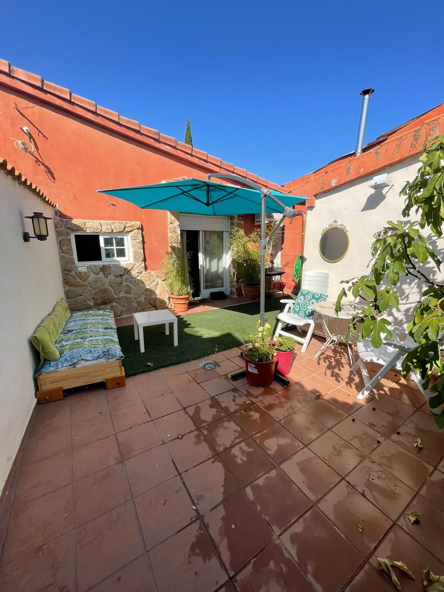 Terrace of House or chalet to rent in Villanueva de Perales  with Air Conditioner, Heating and Private garden